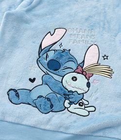 Pijama Infantil em Fleece com Bordado Stitch e Xepa - Tam 5 a 14 Anos