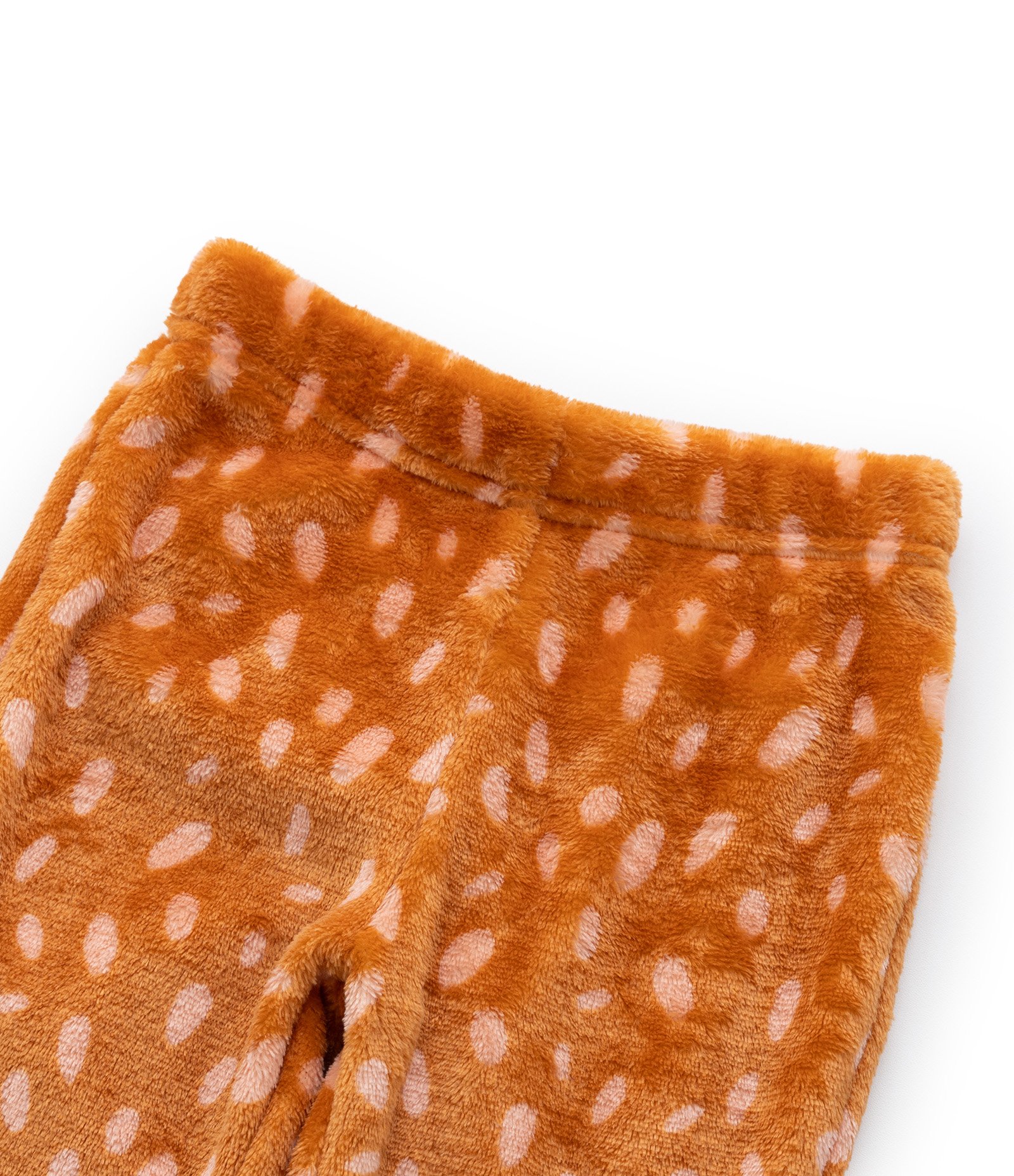 Pijama Infantil em Fleece com Bordado Raposinhas - Tam 2 a 4 Anos Laranja 5