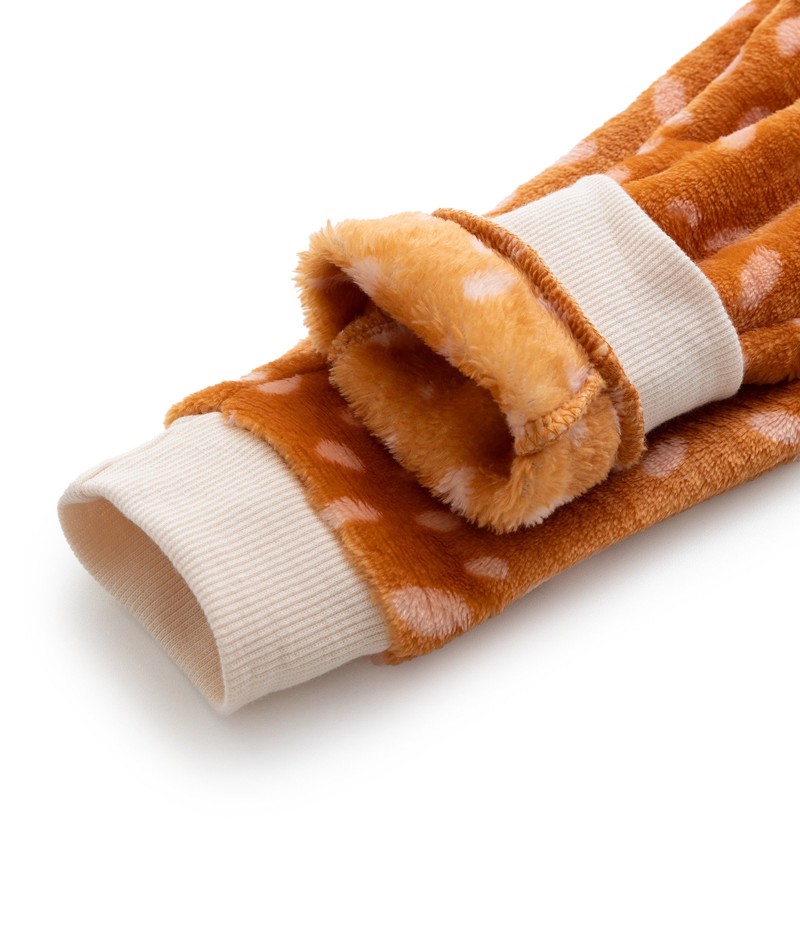 Pijama Infantil em Fleece com Bordado Raposinhas - Tam 2 a 4 Anos Laranja 6