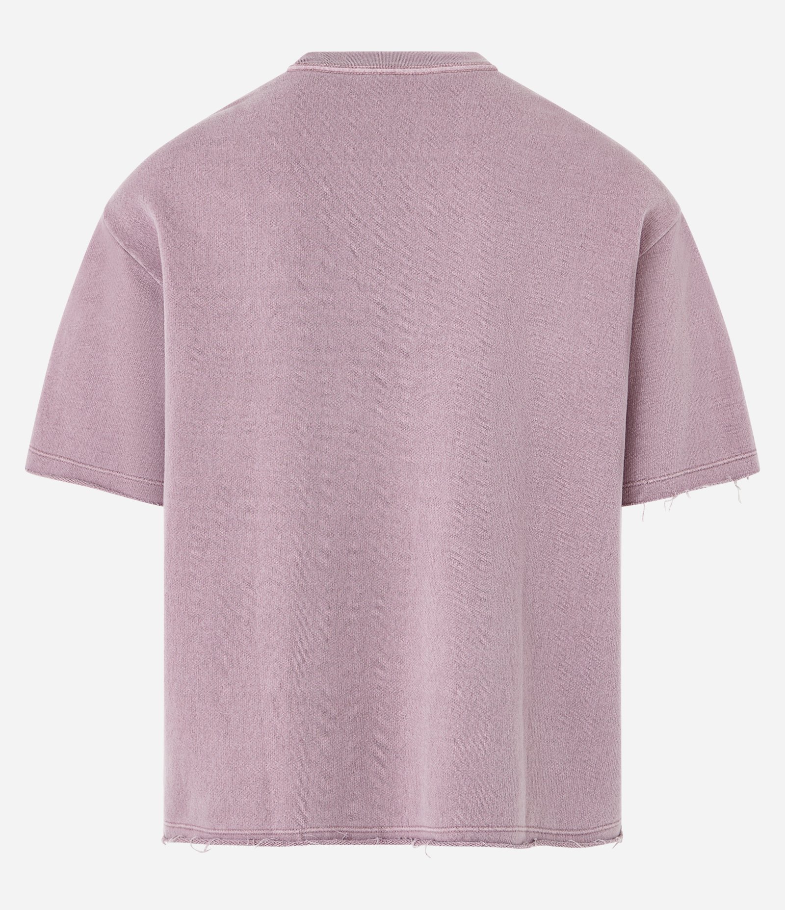 Camiseta Boxy em Moletinho com Estampa de Cruz Lilás 6