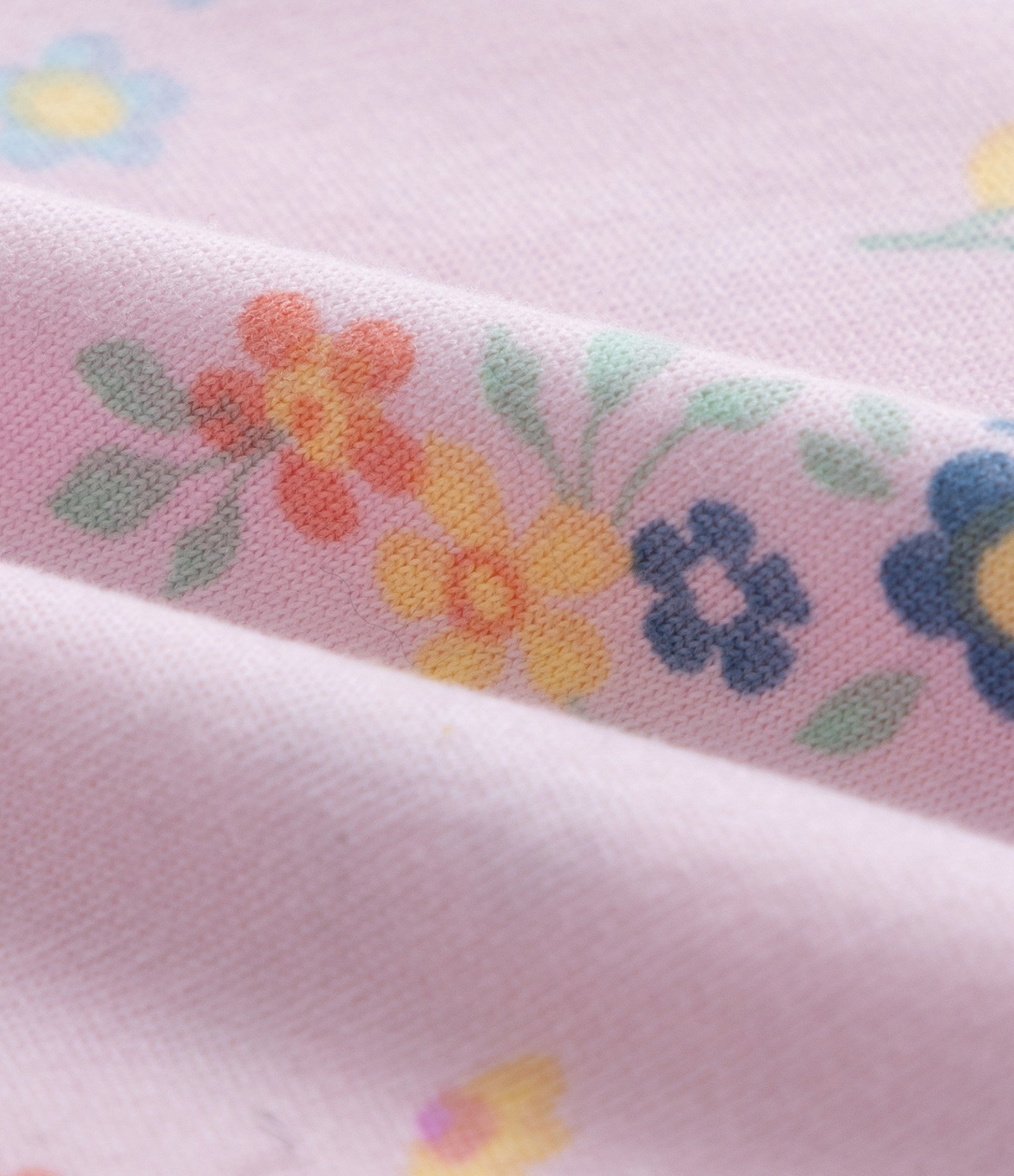 Pijama Longo Infantil com Estampa Floral - Tam 2 a 4 Anos Rosa 5