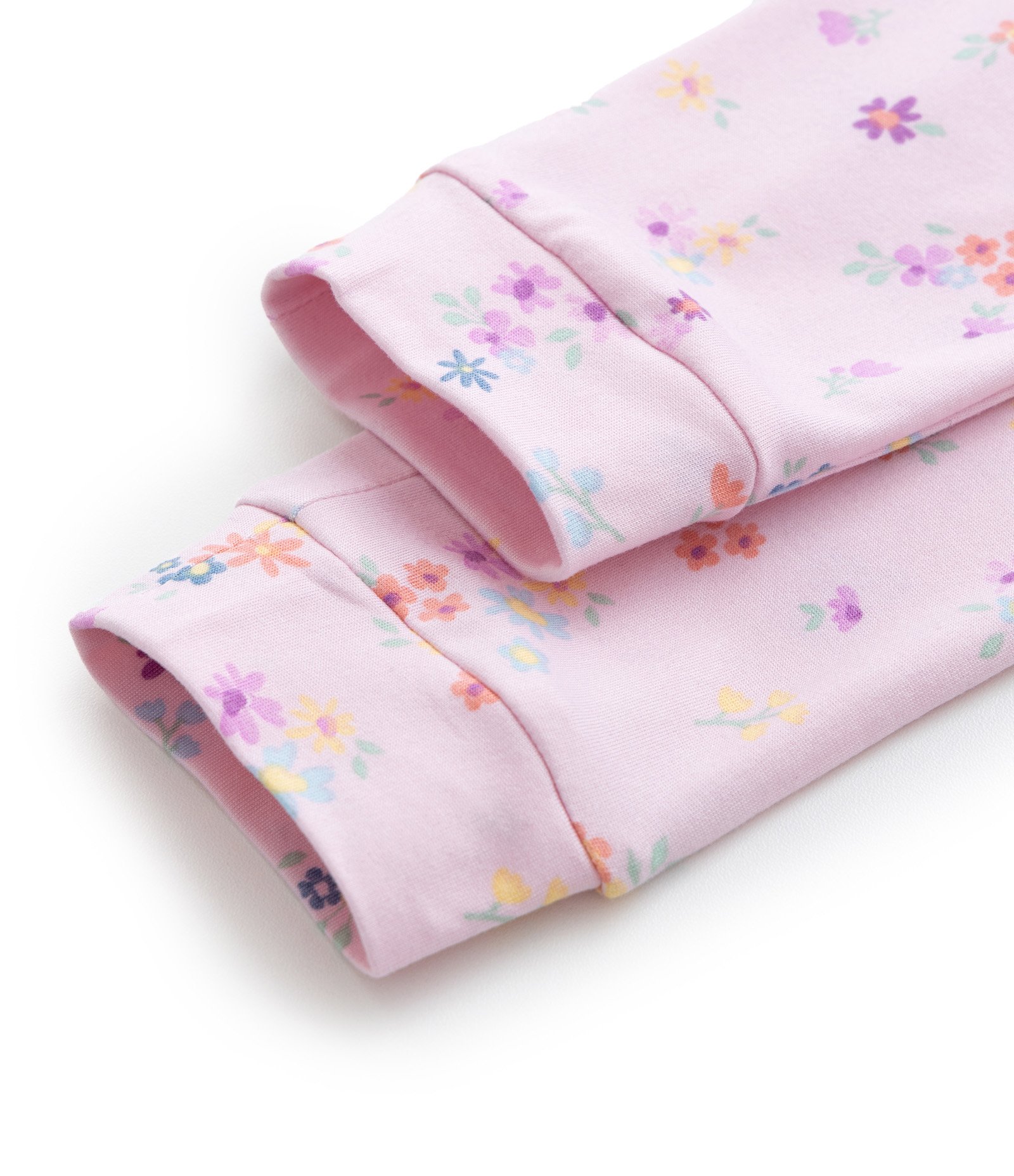 Pijama Longo Infantil com Estampa Floral - Tam 2 a 4 Anos Rosa 7