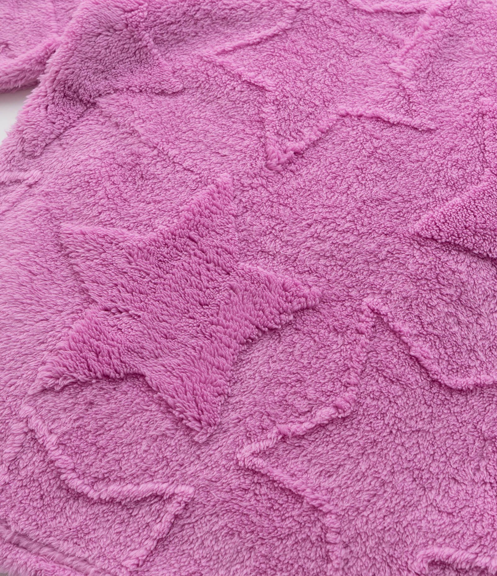 Pijama Infantil em Fleece com Textura de Estrelas - Tam 5 a 14 Anos Rosa 6