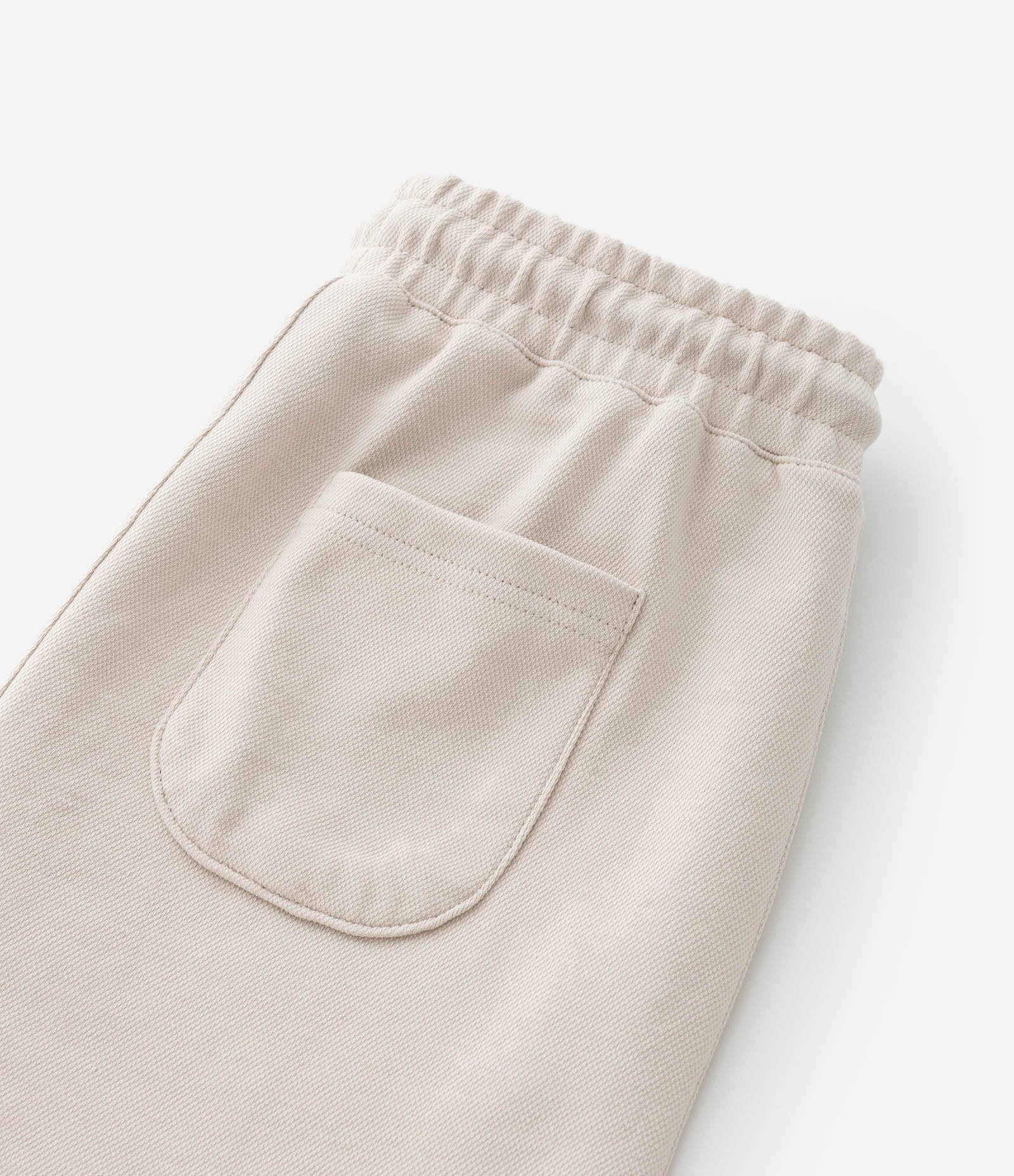 Bermuda Infantil em Moletom com Bolsinhos - Tam 5 a 14 Anos Bege 4