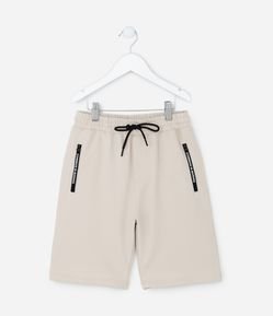 Bermuda Infantil em Moletom com Bolsinhos - Tam 5 a 14 Anos