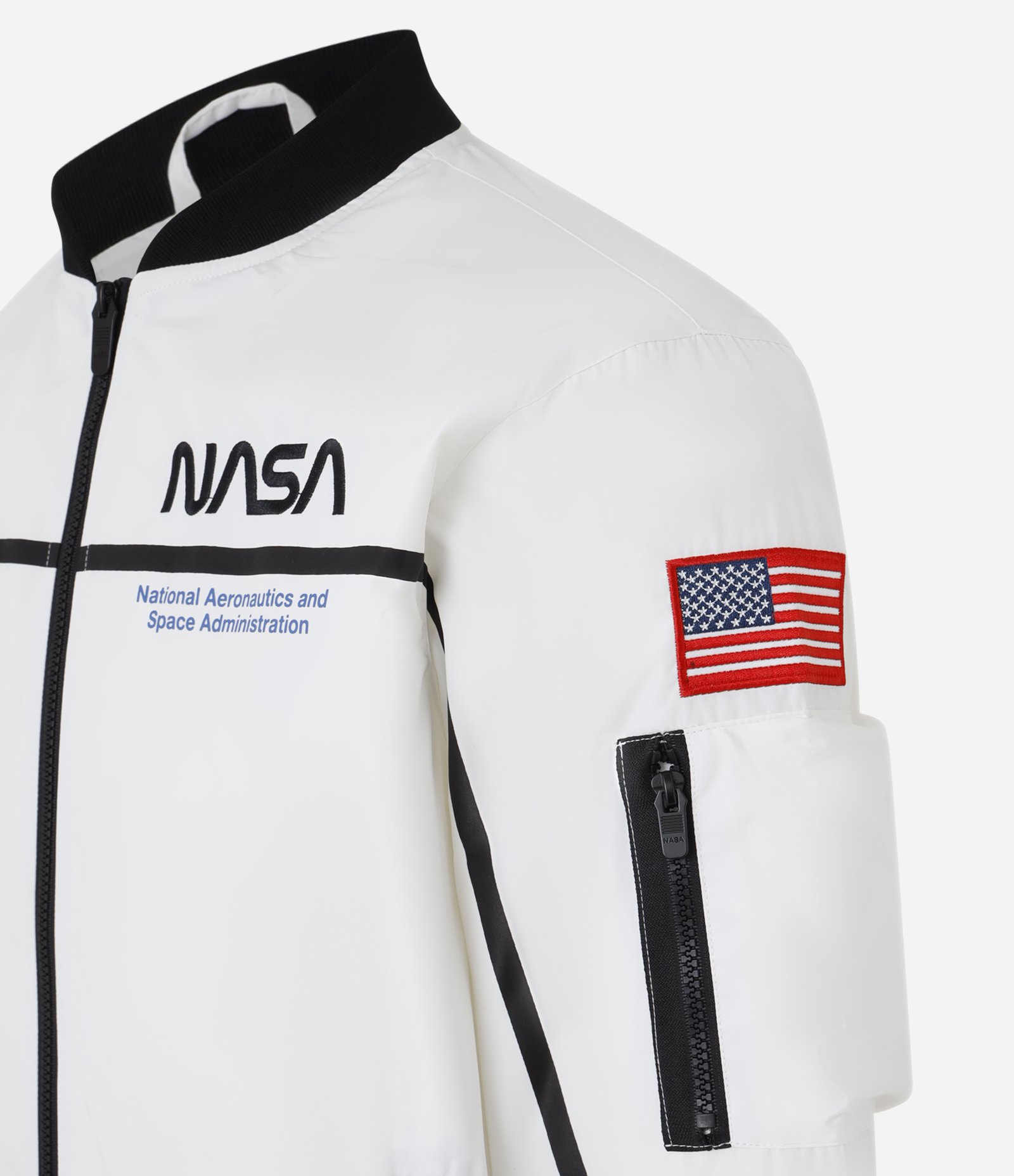 Jaqueta Quebra Vento com Estampa NASA Off White 11