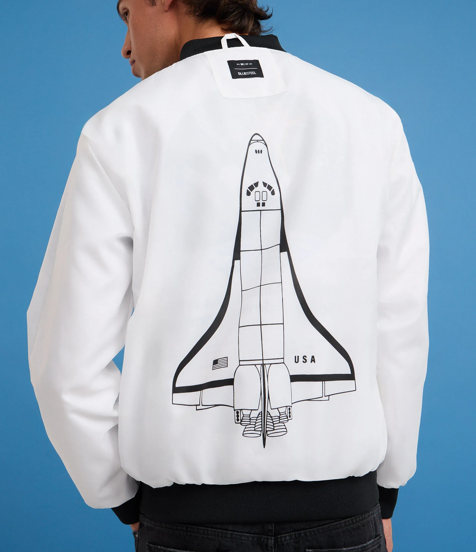Jaqueta Quebra Vento com Estampa NASA Off White 5