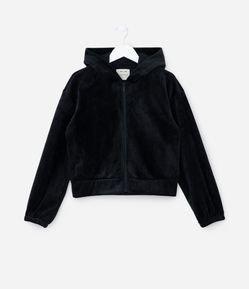 Jaqueta Infantil em Plush Canelada - Tam 5 a 14 Anos