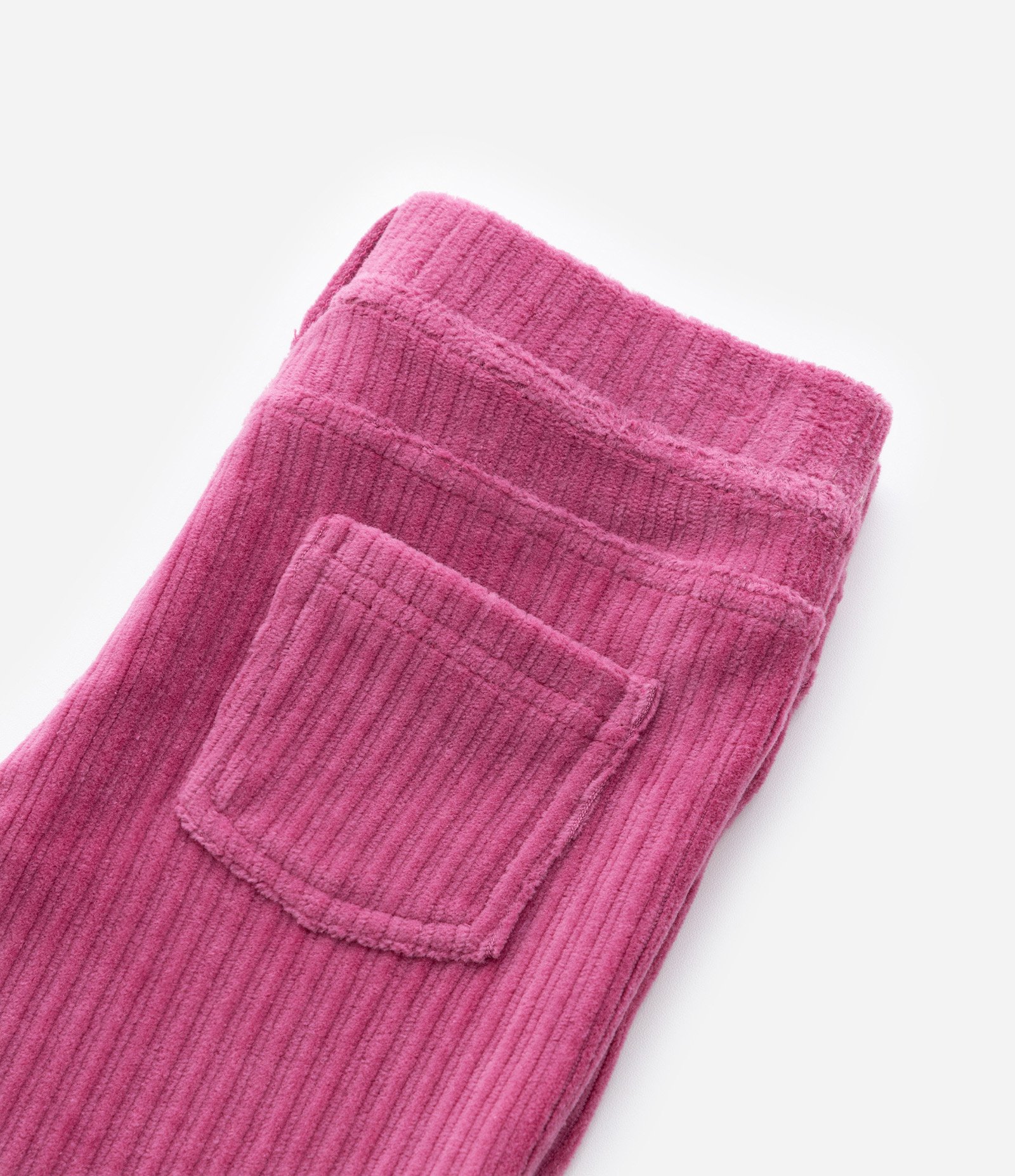 Calça Legging Infantil em Veludo Cotelê - Tam 1 a 5 Anos Rosa 5