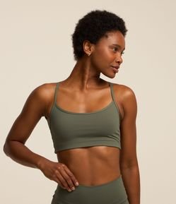 Top Esportivo em Poliamida Sem Bojo e Sem Costura