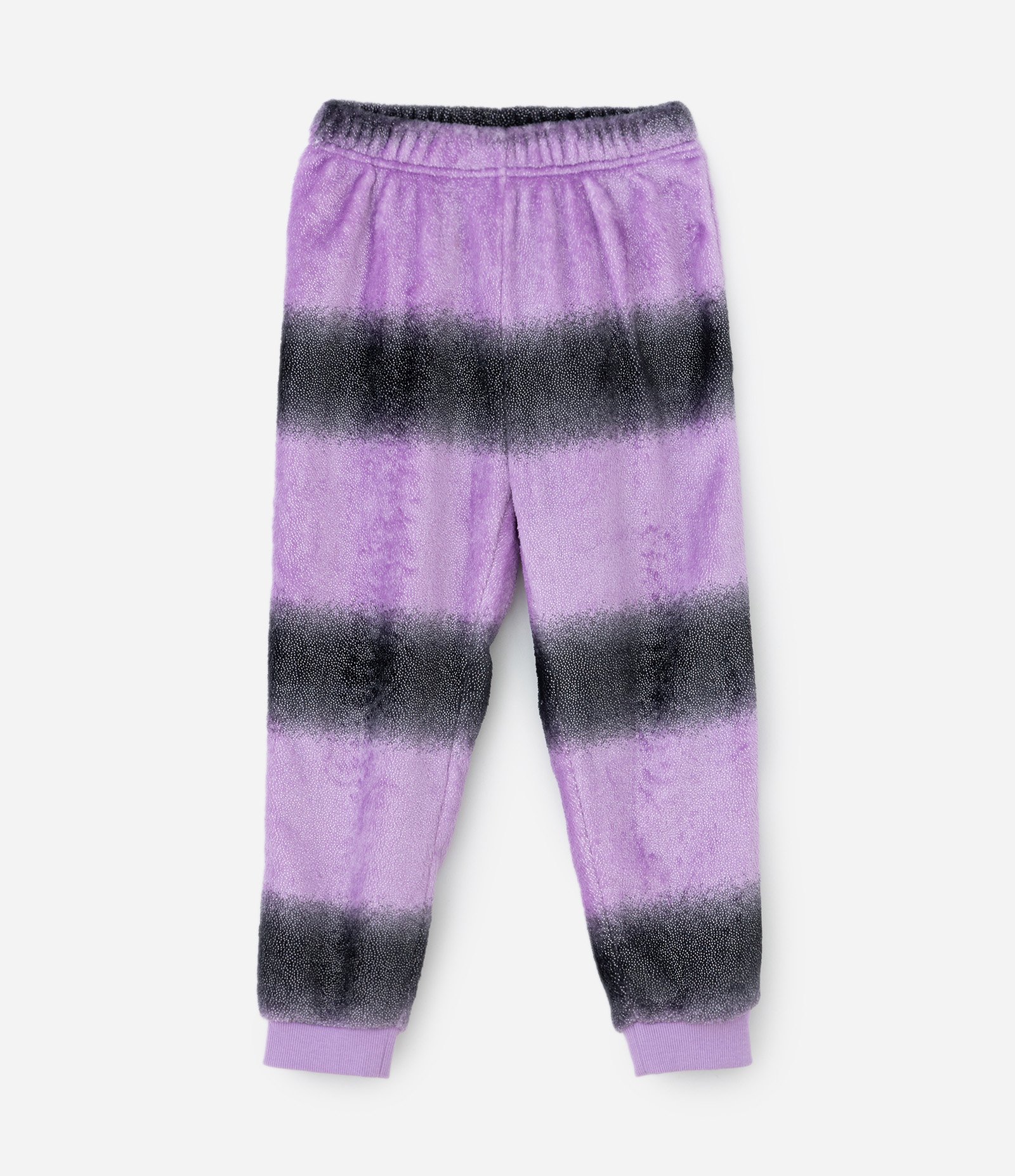 Pijama Infantil em Sherpa com Bordado Borboleta - Tam 5 ao 14 Bege/Roxo 8