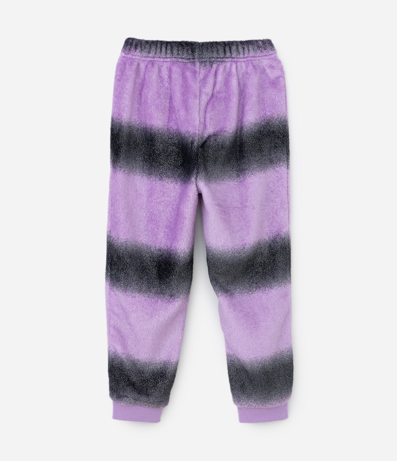 Pijama Infantil em Sherpa com Bordado Borboleta - Tam 5 ao 14 Bege/Roxo 7