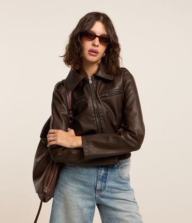 Jaqueta Bomber Jaqueta Suede Renner Couro Marrom Jaqueta Bomber De