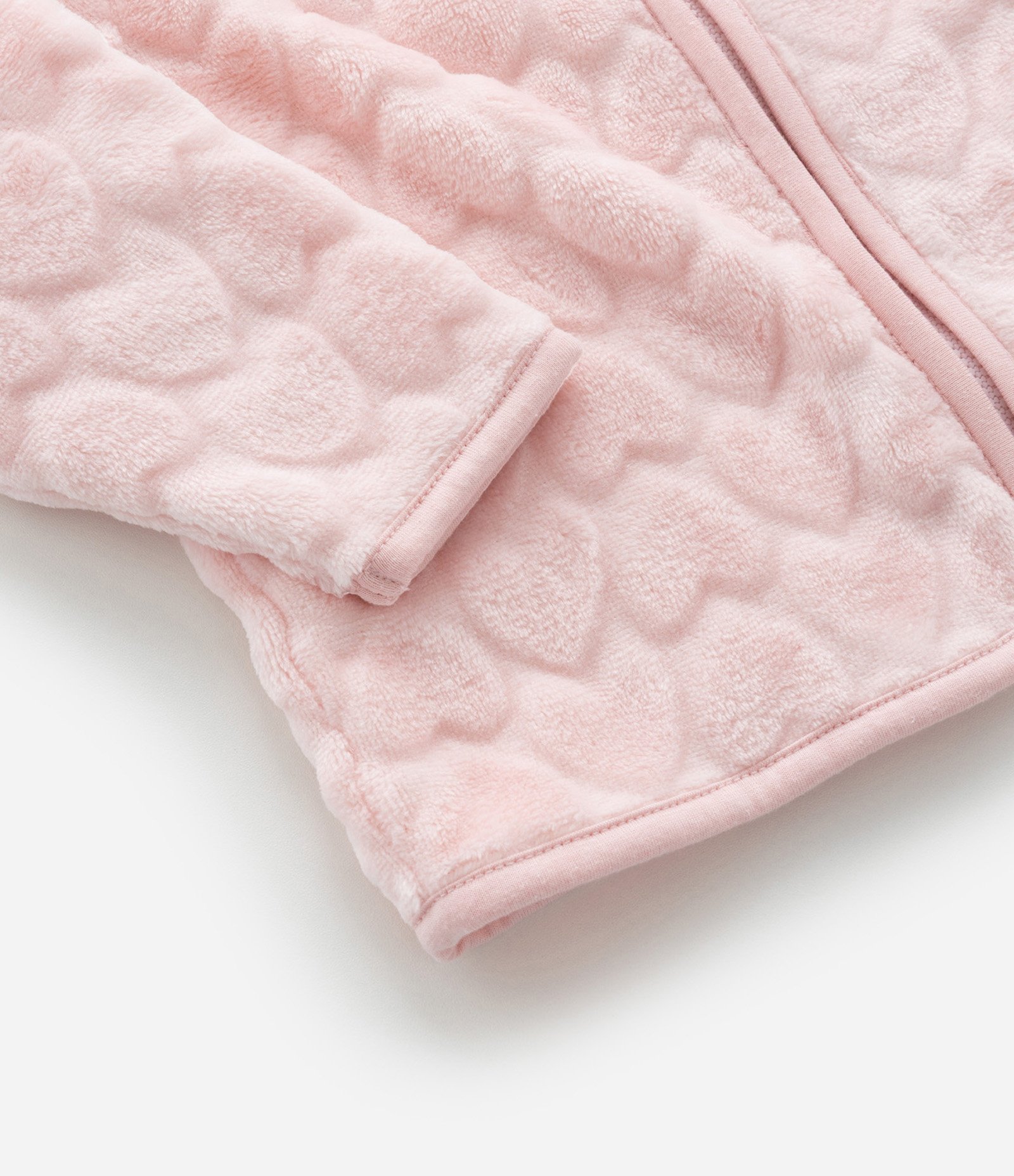 Conjunto Infantil em Fleece Texturizado - Tam 0 a 18 meses Rosa 9