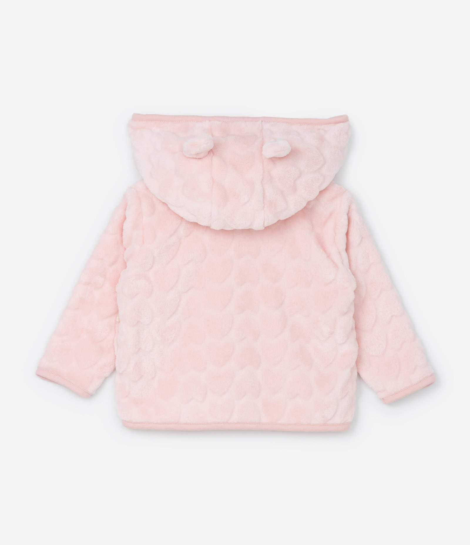 Conjunto Infantil em Fleece Texturizado - Tam 0 a 18 meses Rosa 3