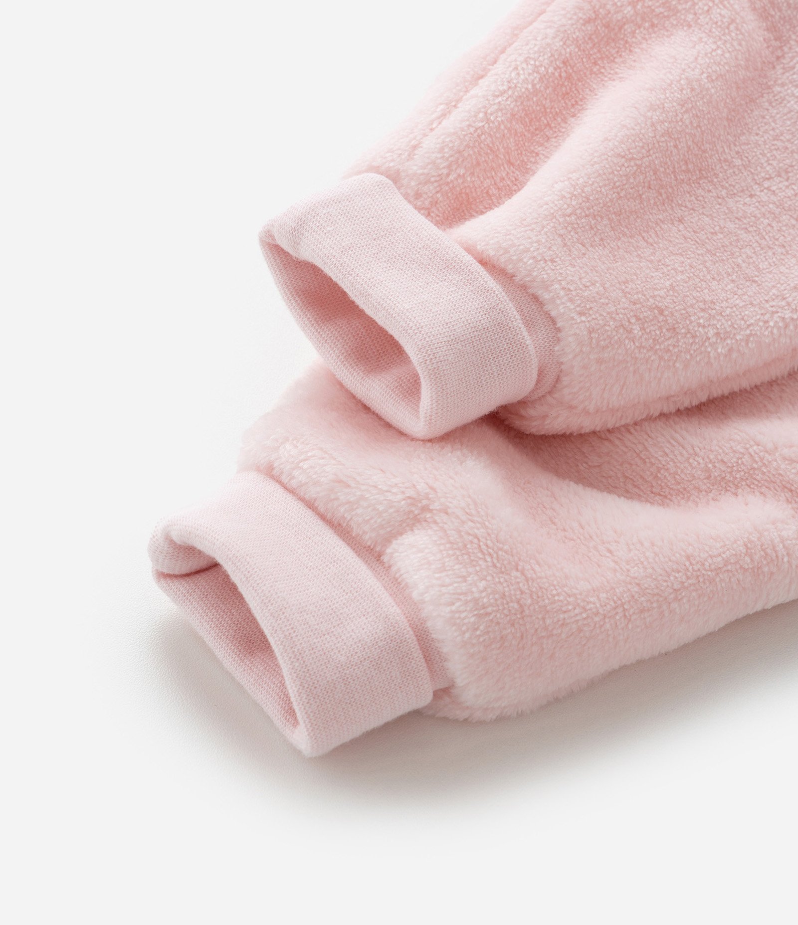 Conjunto Infantil em Fleece Texturizado - Tam 0 a 18 meses Rosa 4