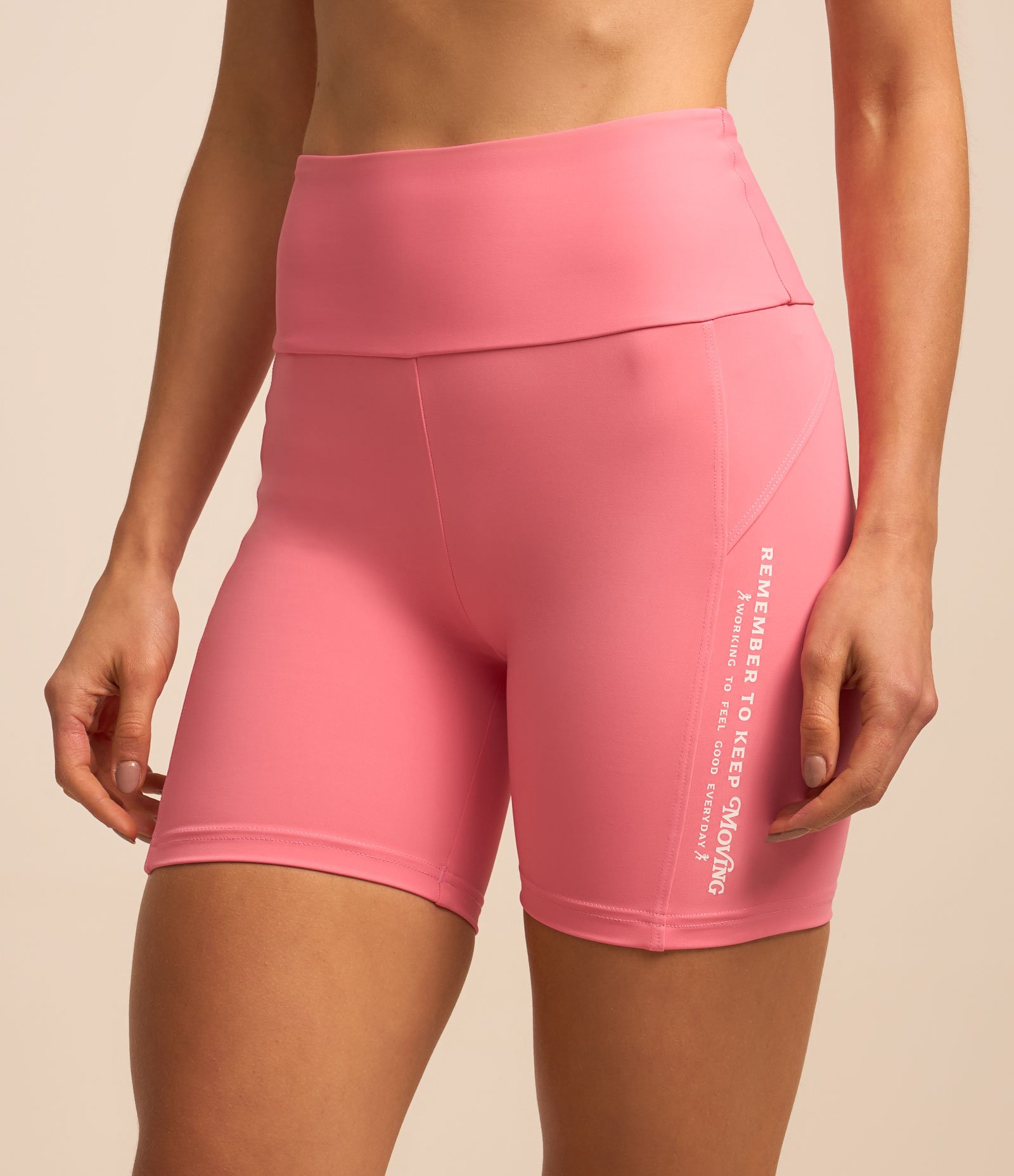 Bermuda Esportiva com Pesponto Duplo na Lateral Rosa 2