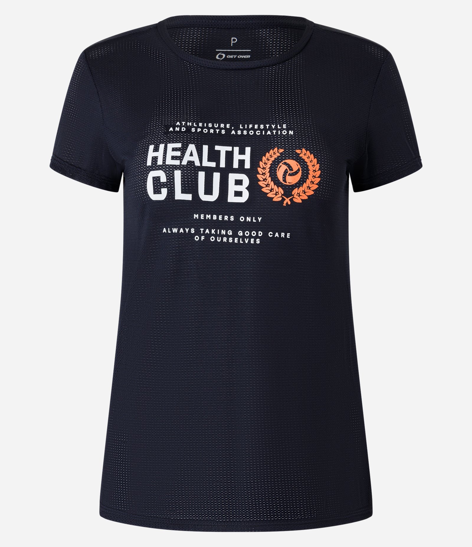 Camiseta Esportiva com Estampa Frontal Health Club Preto 4