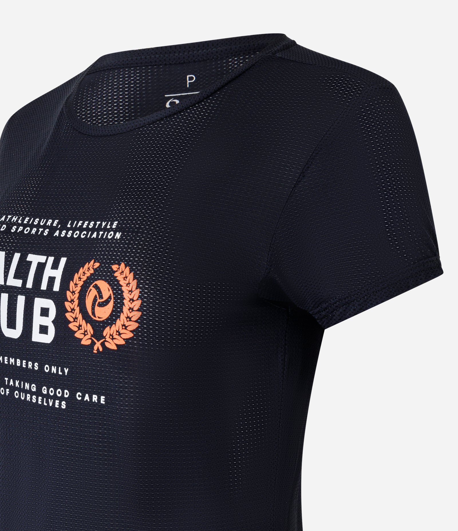 Camiseta Esportiva com Estampa Frontal Health Club Preto 5
