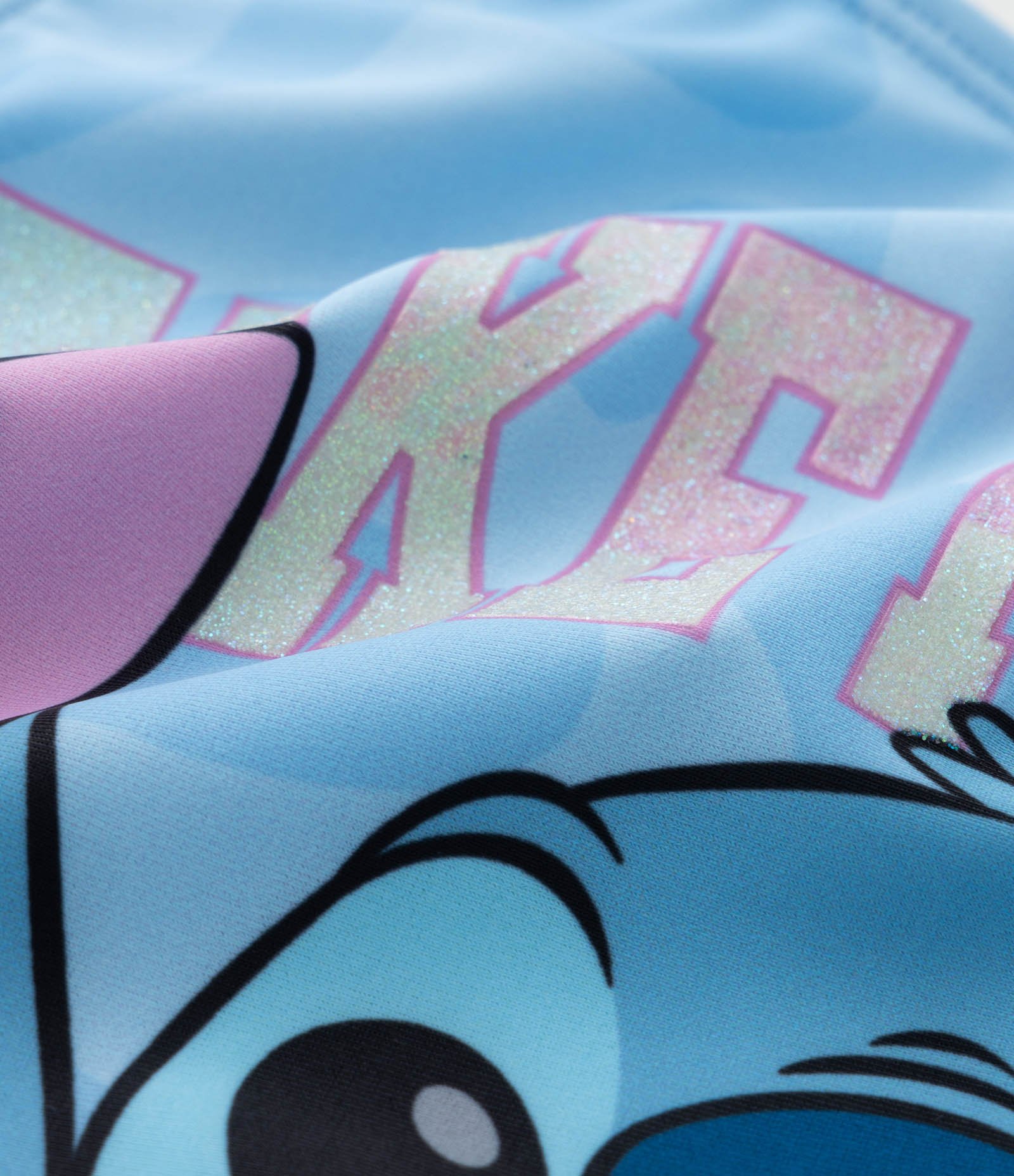 Maiô Infantil com Proteção UV e Estampa Stitch - Tam  4 a 12 Anos Azul 3