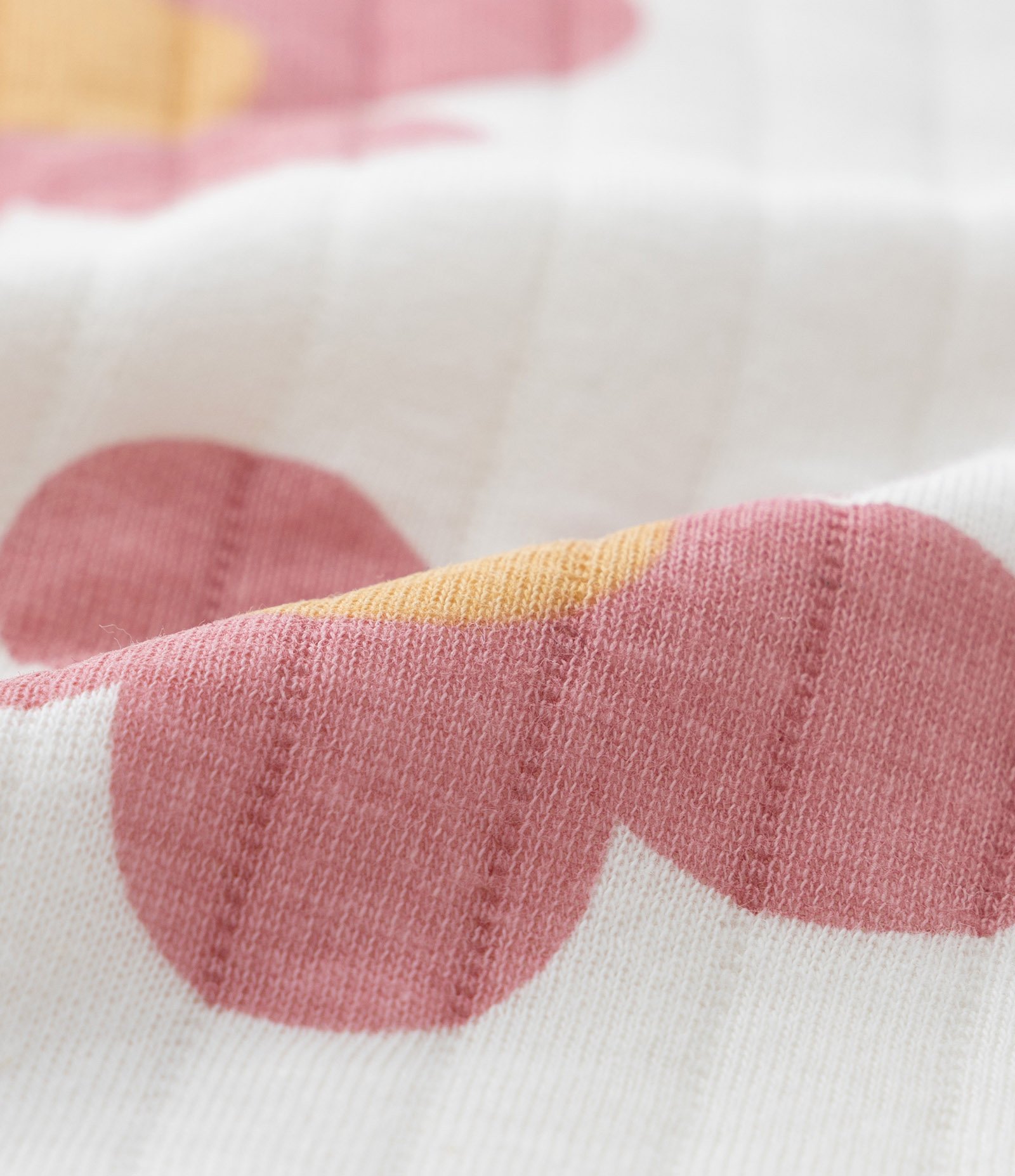 Macacão Infantil em Matelasse com Estampa Floral - Tam 0 a 18 meses Branco/Rosa 4