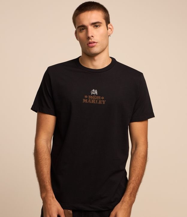 Camiseta Comfort em Algodão com Estampa do Bob Marley