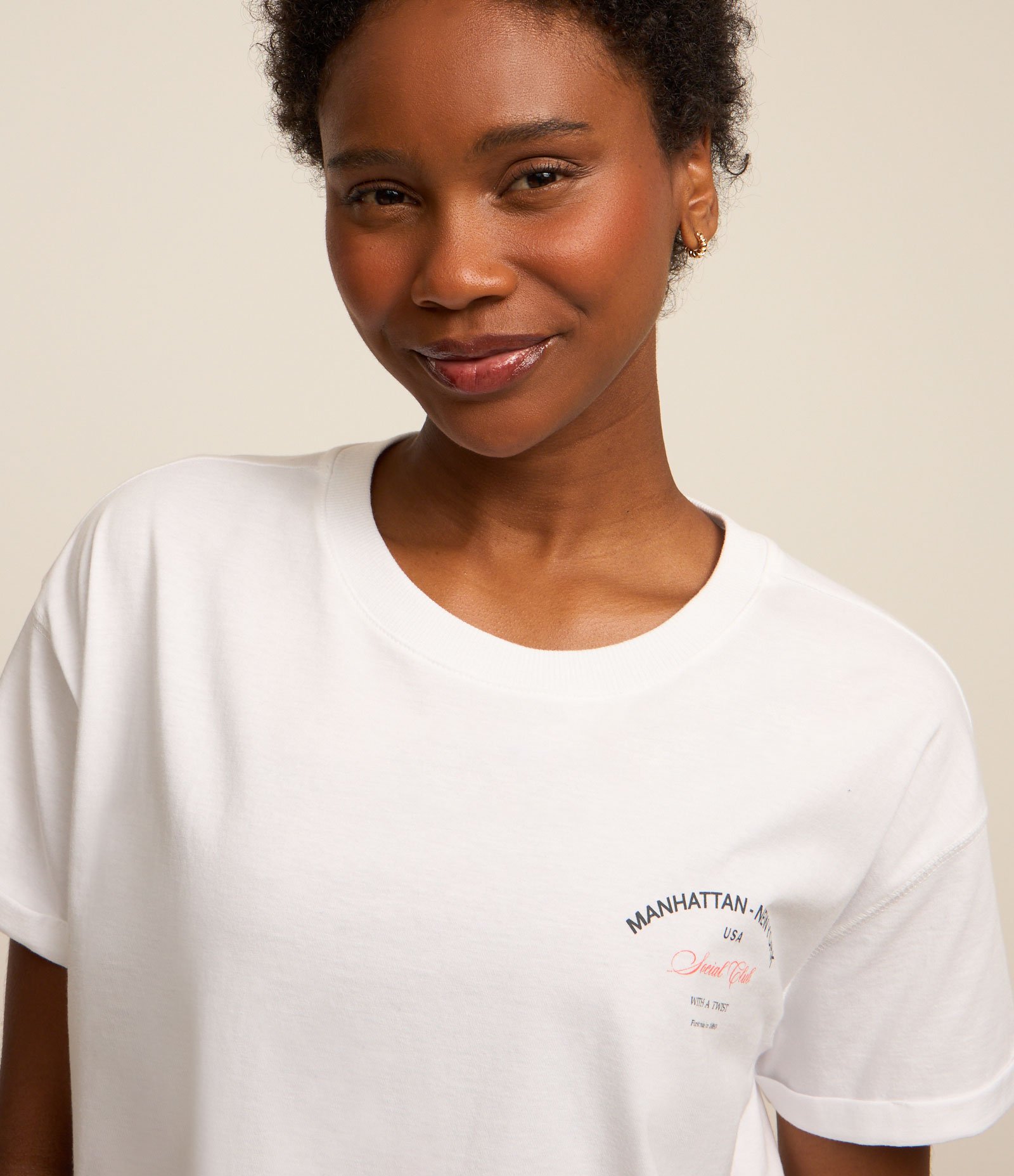 Camiseta Esportiva em Algodão com Estampa Drink Social Club Branco 3