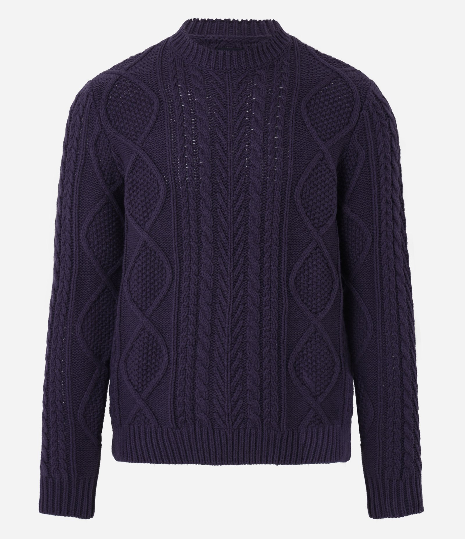 Suéter em Algodão e Textura Roxo 6