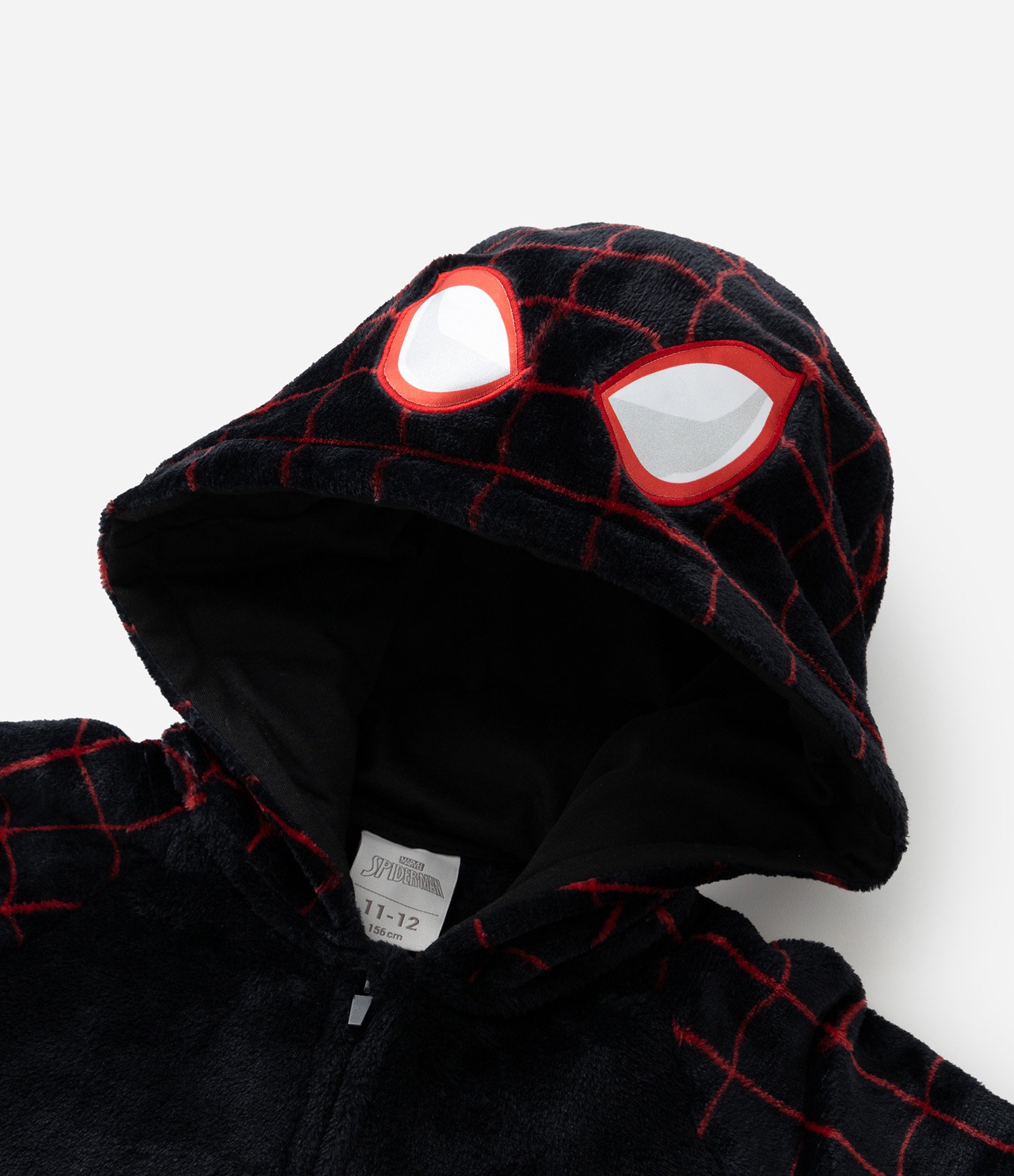 Pijama Jumper Infantil em Fleece Estampa Homem Aranha - Tam 3 a 12 anos Preto 8