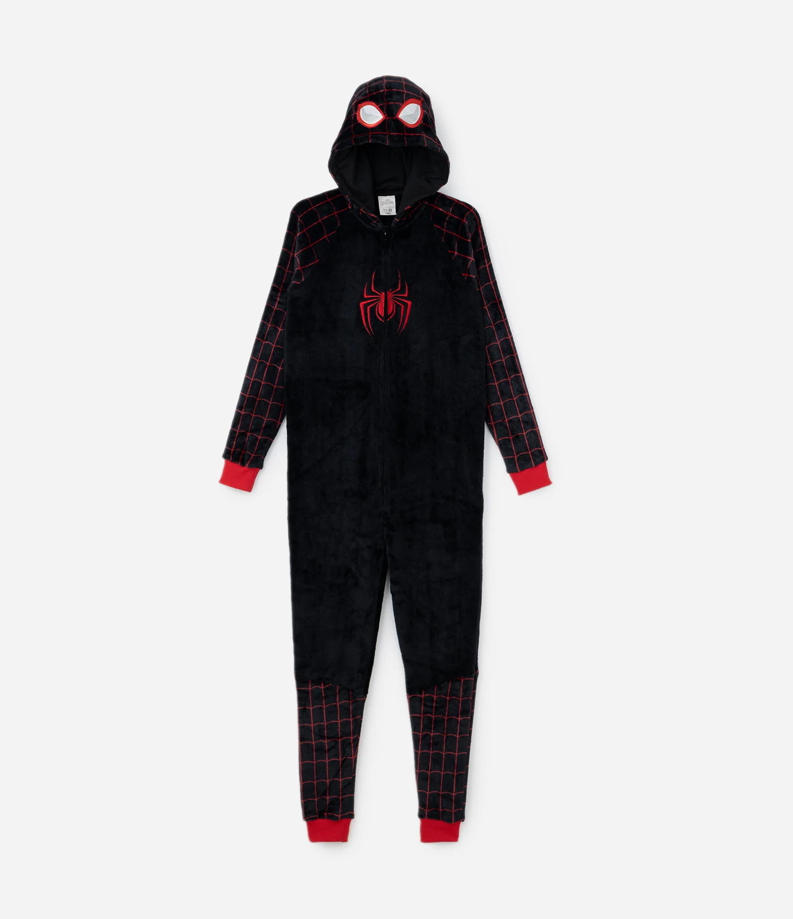 Pijama Jumper Infantil em Fleece Estampa Homem Aranha - Tam 3 a 12 anos Preto 1