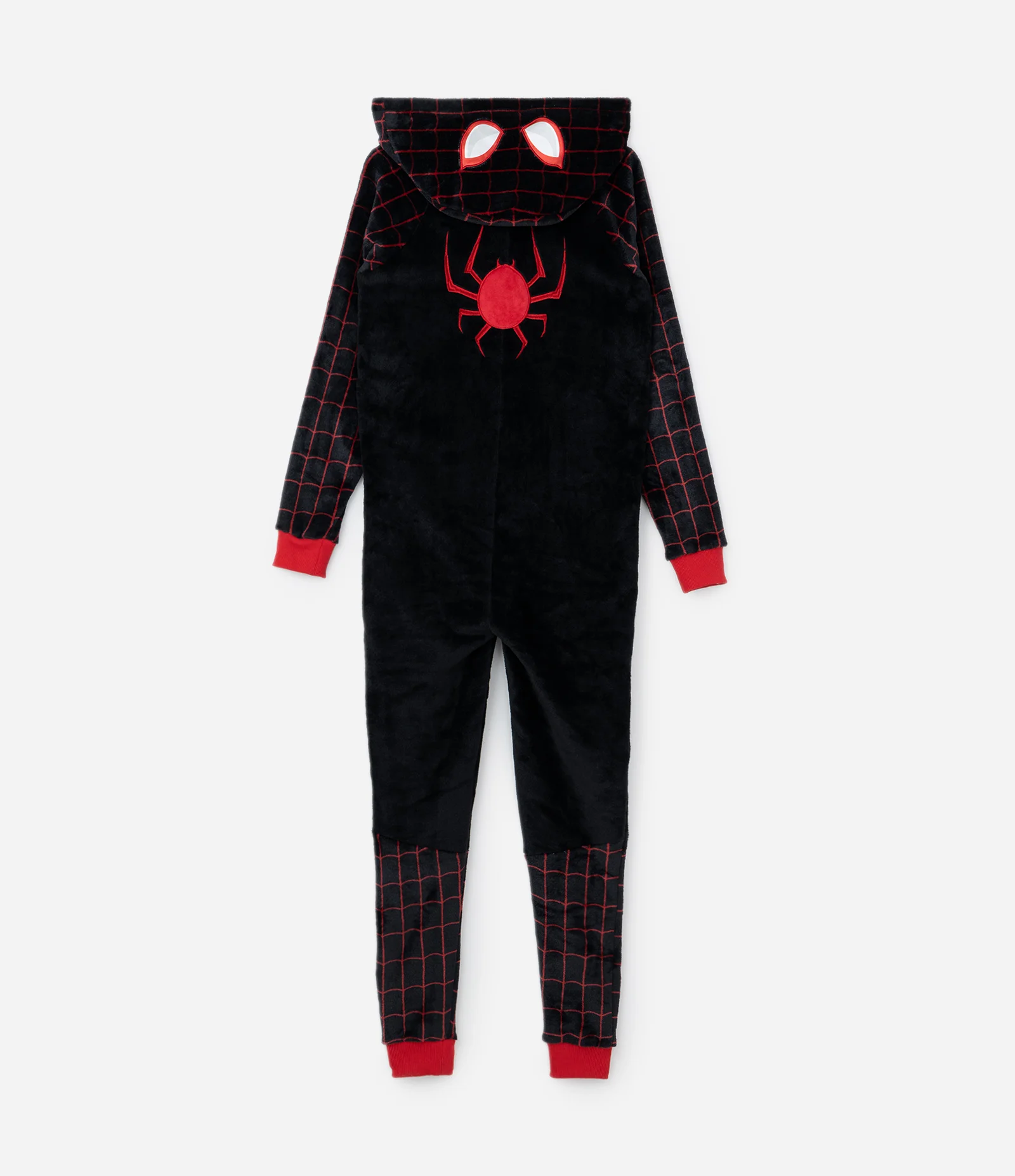 Pijama Jumper Infantil em Fleece Estampa Homem Aranha - Tam 3 a 12 anos Preto 2