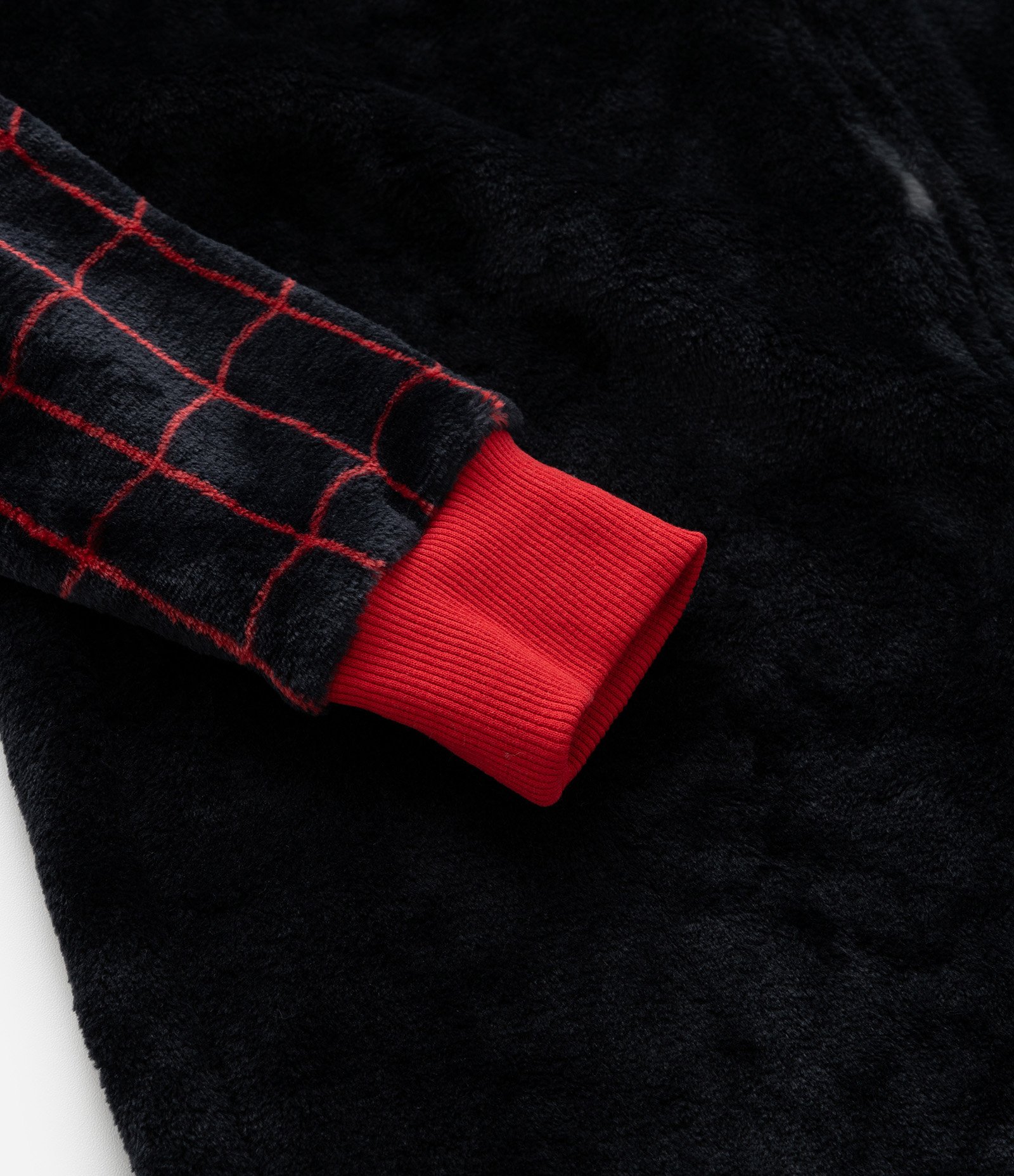 Pijama Jumper Infantil em Fleece Estampa Homem Aranha - Tam 3 a 12 anos Preto 5