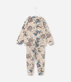 Pijama Longo Infantil em Plush com Estampa Paw Patrol - Tam 1 a 4 anos