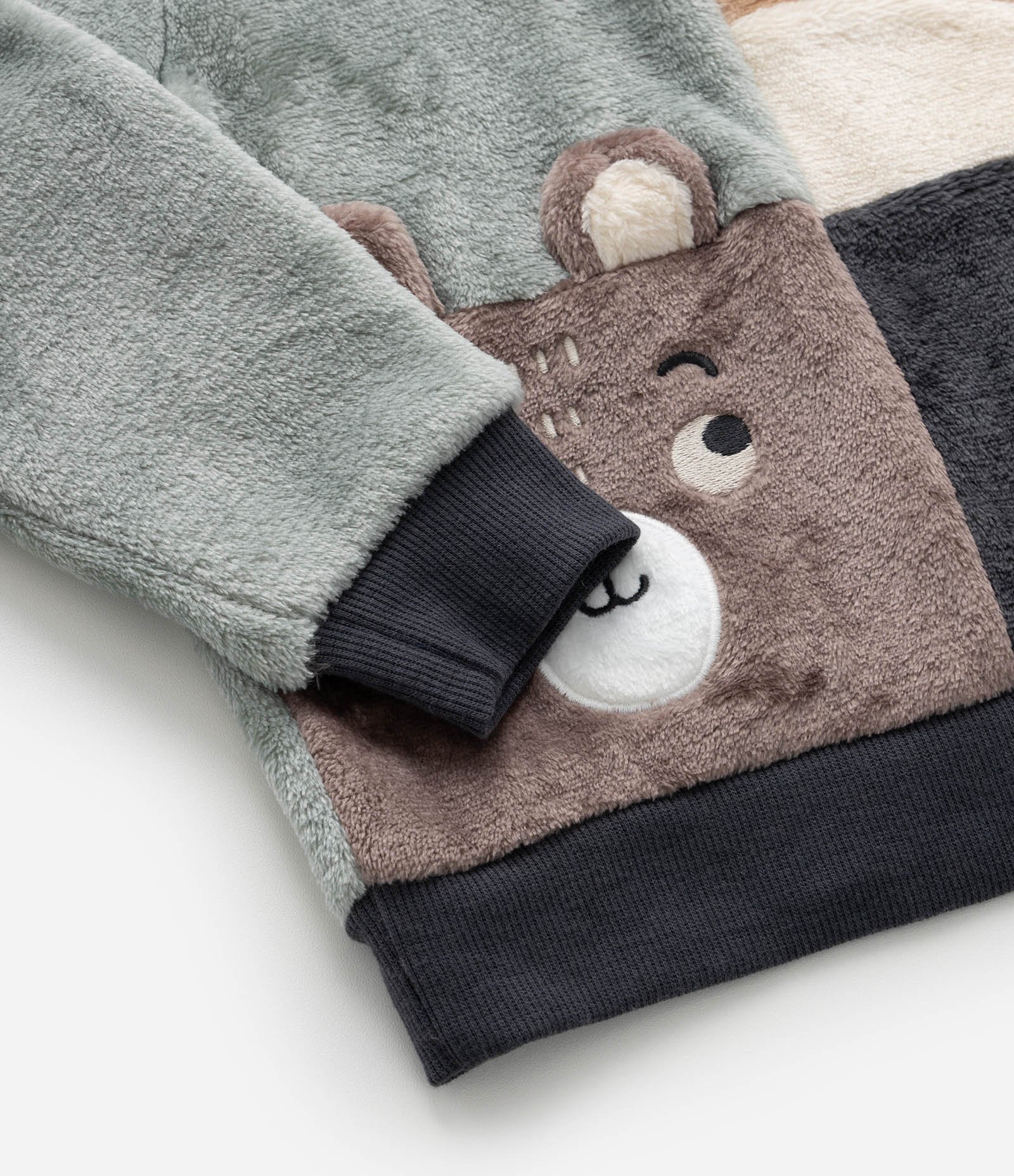 Pijama Infantil em Fleece com Bordado Bichinhos - Tam 1 a 4 Anos Multicores 6