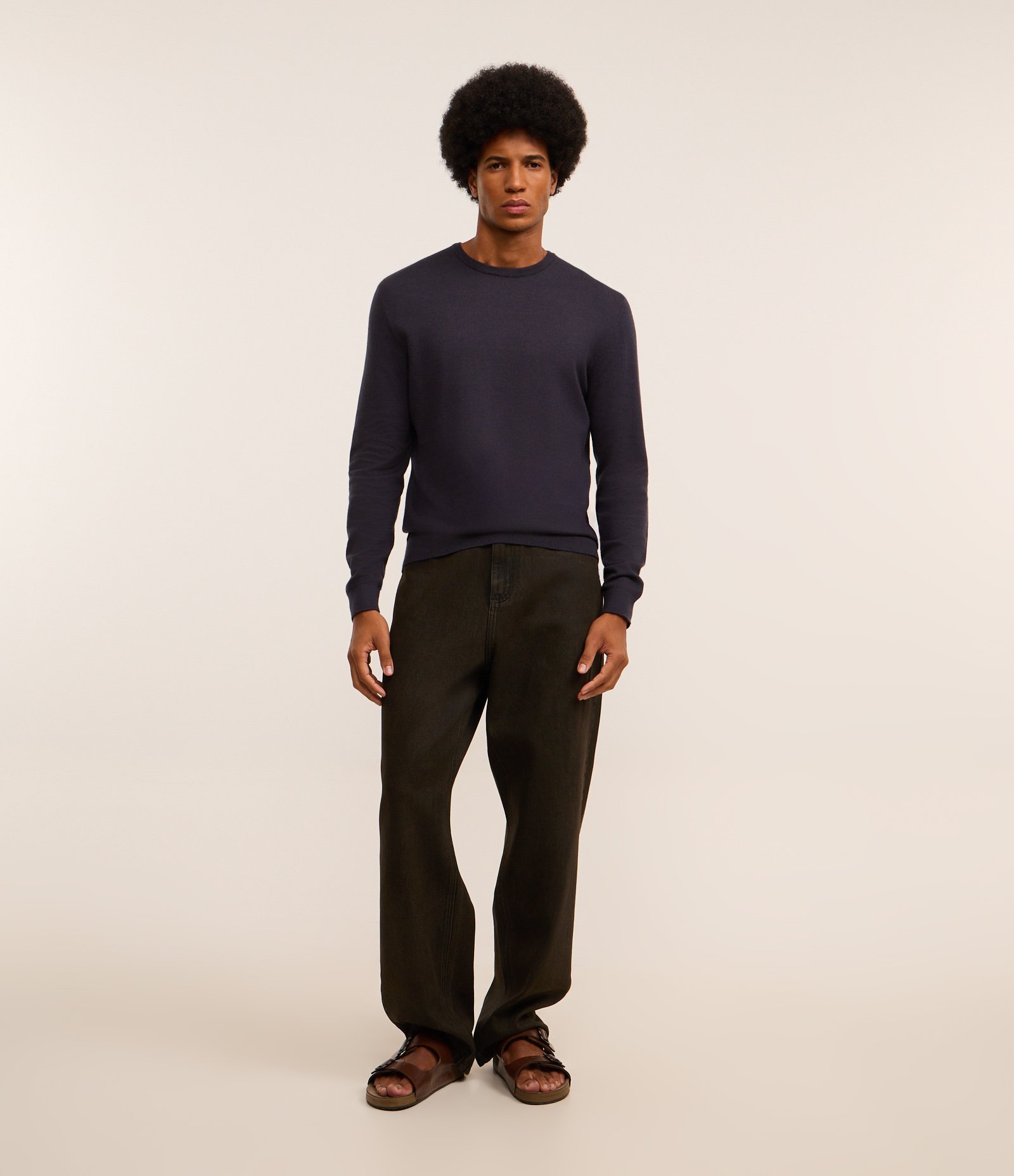 Suéter Básico em Efeito Tricô com Acabamento Canelado 2