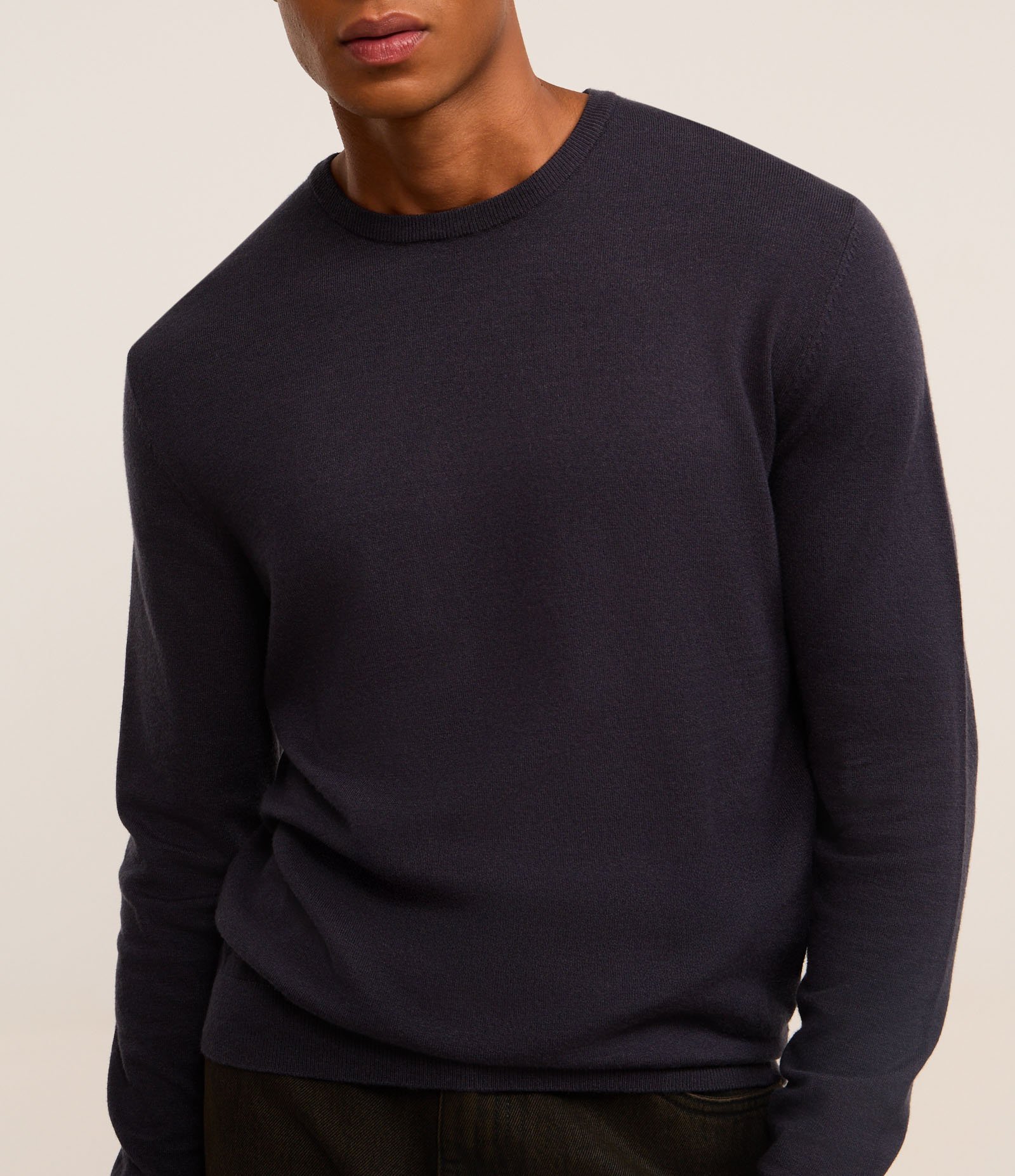 Suéter Básico em Efeito Tricô com Acabamento Canelado 3