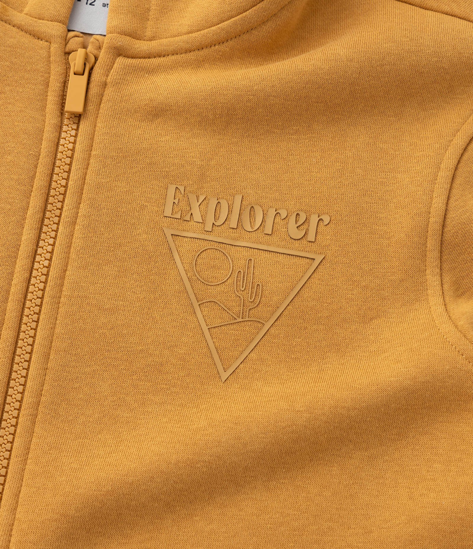 Casaco Infantil com Capuz e Bolsos - Tam 5 a 14 Anos Amarelo 8