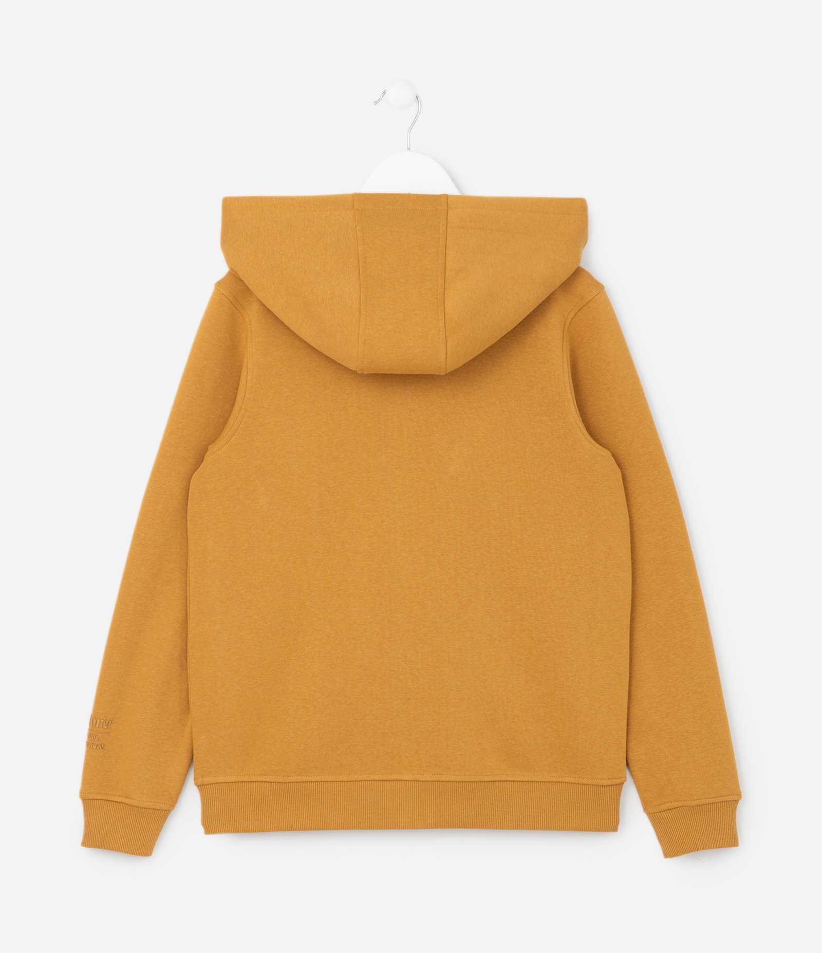 Casaco Infantil com Capuz e Bolsos - Tam 5 a 14 Anos Amarelo 2