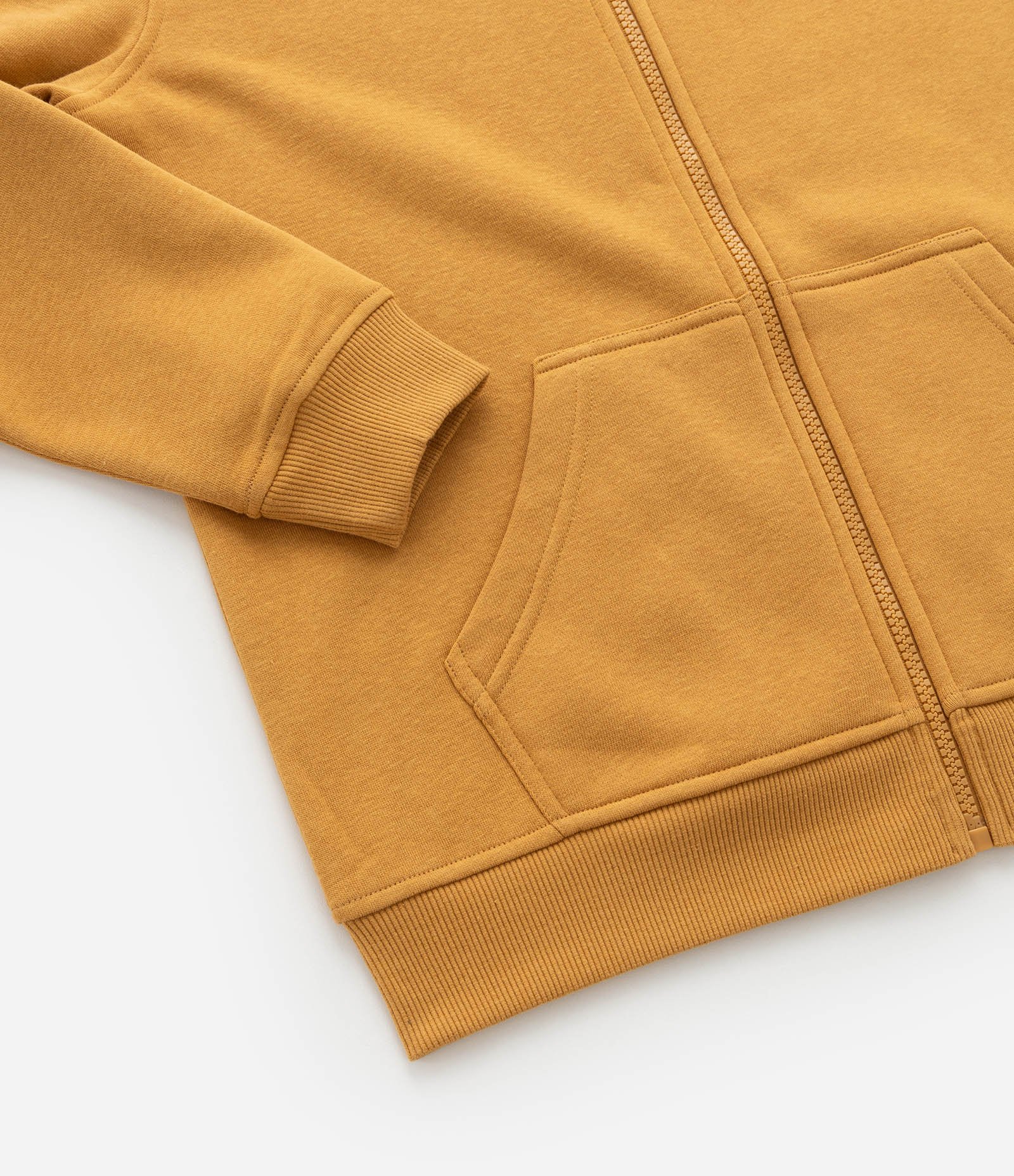 Casaco Infantil com Capuz e Bolsos - Tam 5 a 14 Anos Amarelo 6