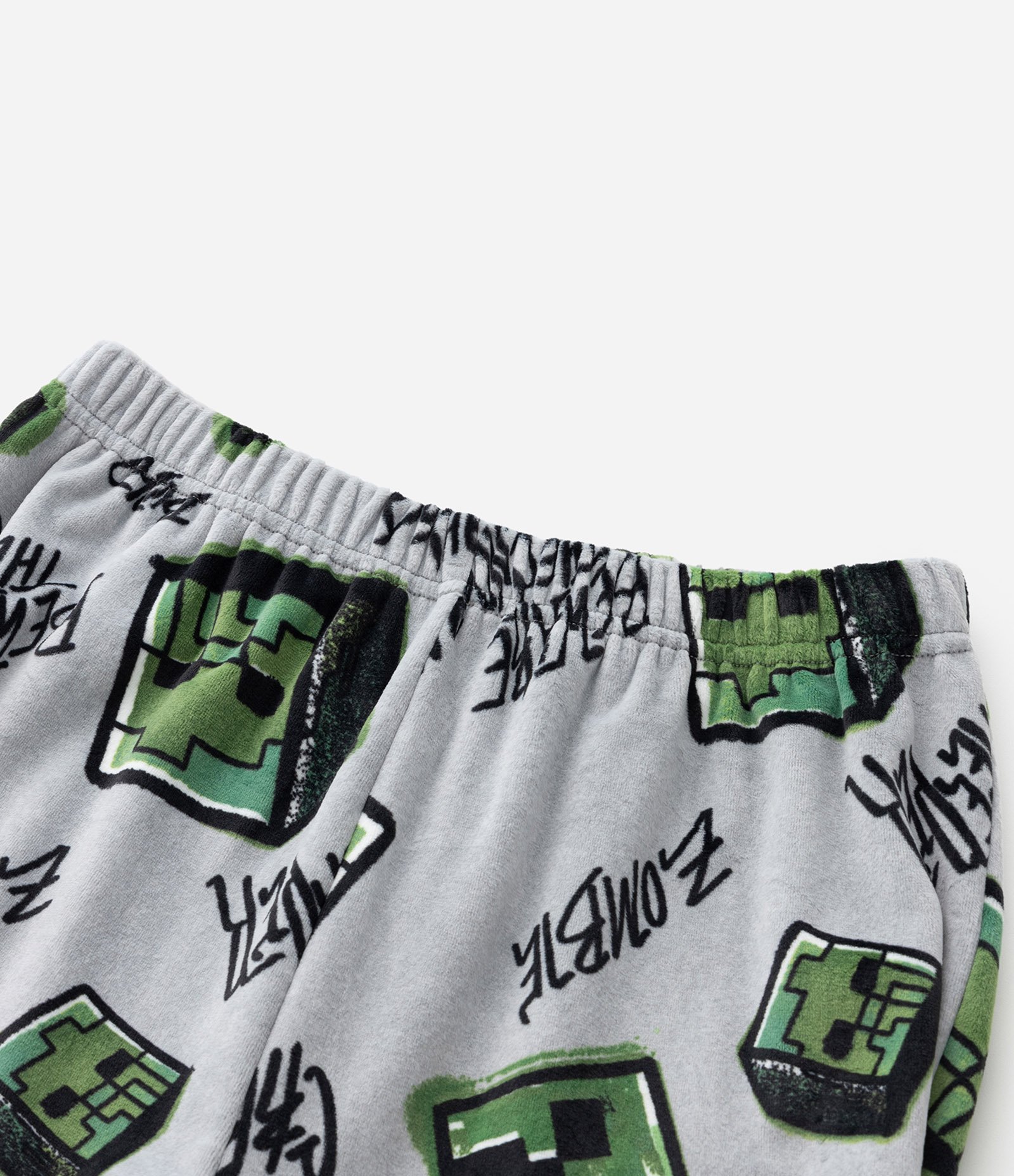 Pijama Longo Infantil com Estampa Minecraft - Tam 5 a 14 Anos Cinza 6