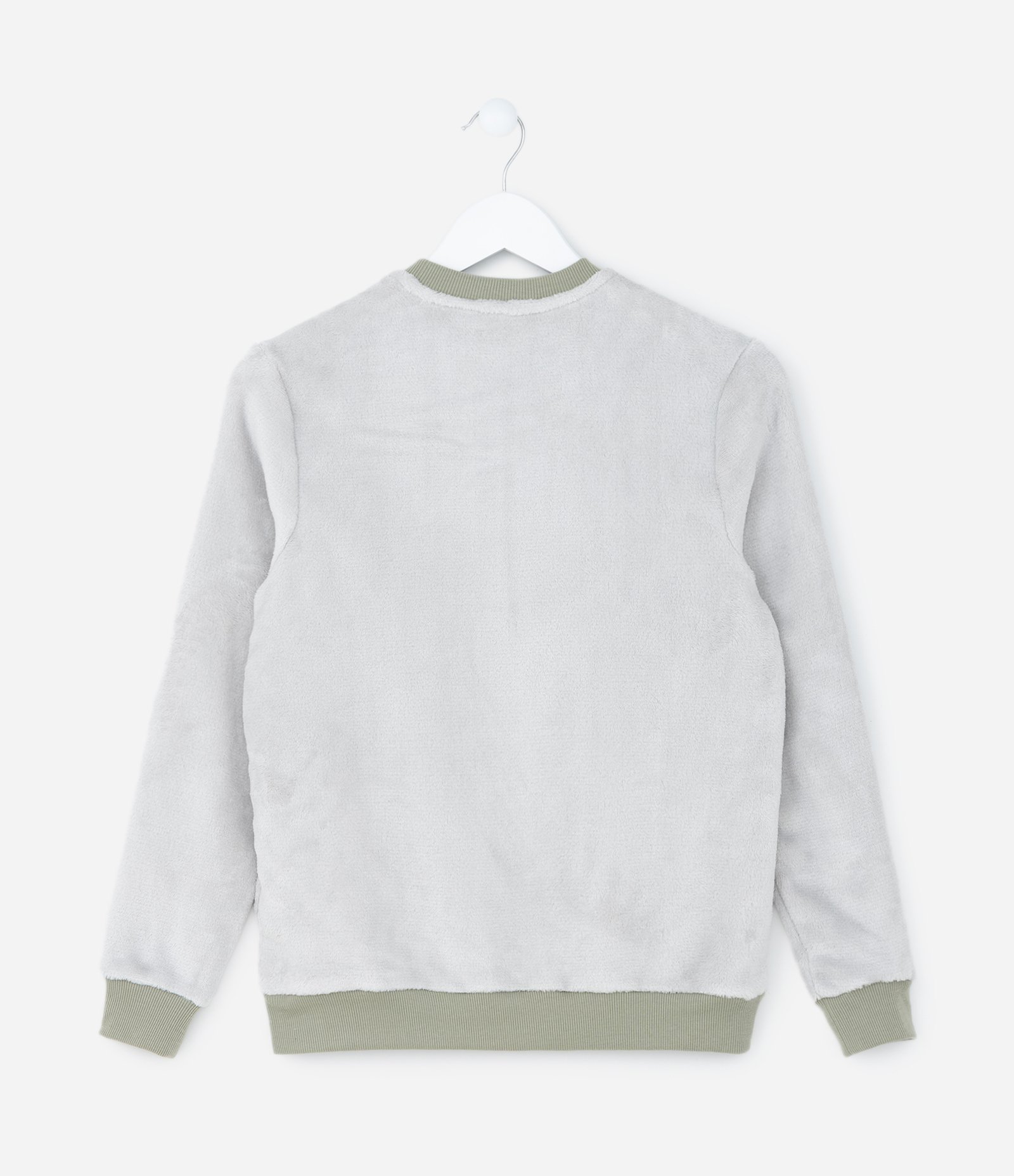Pijama Longo Infantil com Estampa Dino Skatista - Tam 5 a 14 Anos Cinza/Verde 5