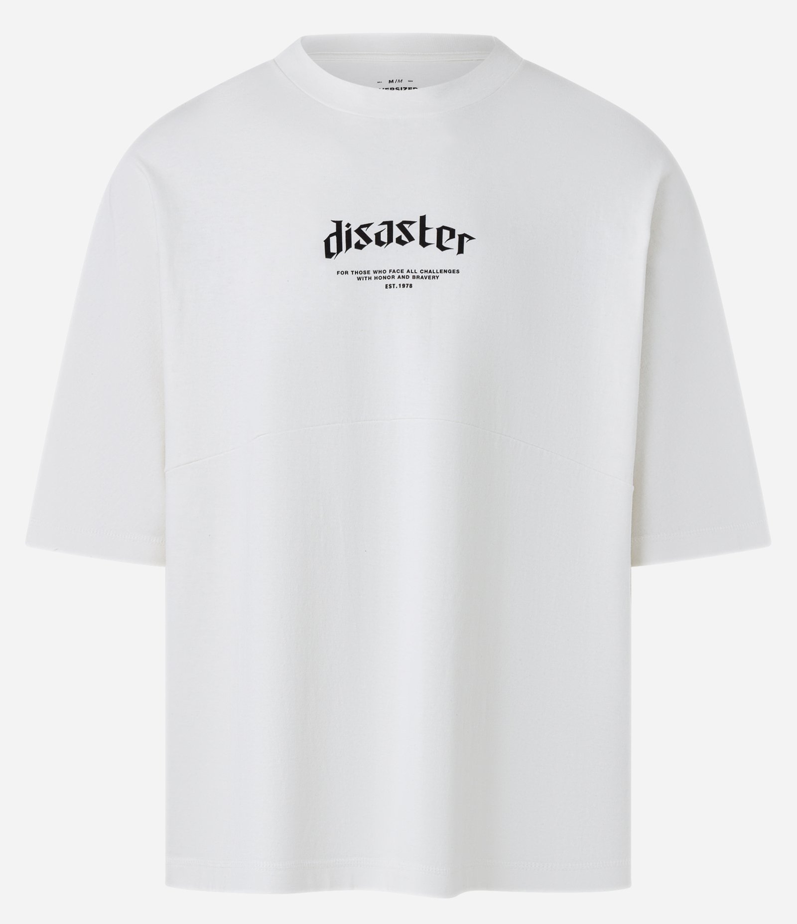 Camiseta Overboxy em Malhão com Estampa Dogs Disaster Branco 5