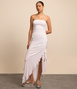 Vestido New Midi em Ribana com Pontas