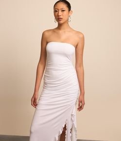 Vestido New Midi em Ribana com Pontas