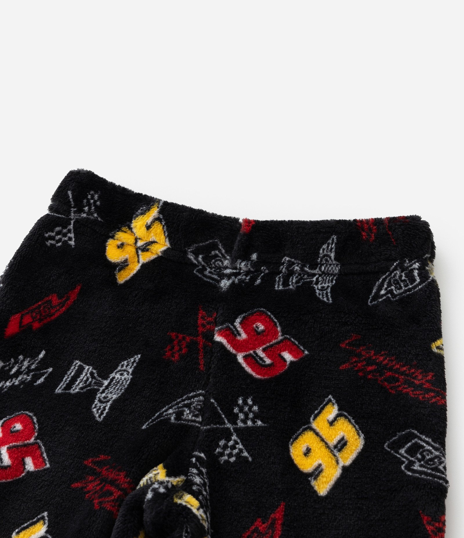 Pijama Infantil em Fleece com Bordado Relâmpago Mcqueen - Tam 2 a 6 Anos Vermelho/Preto 6