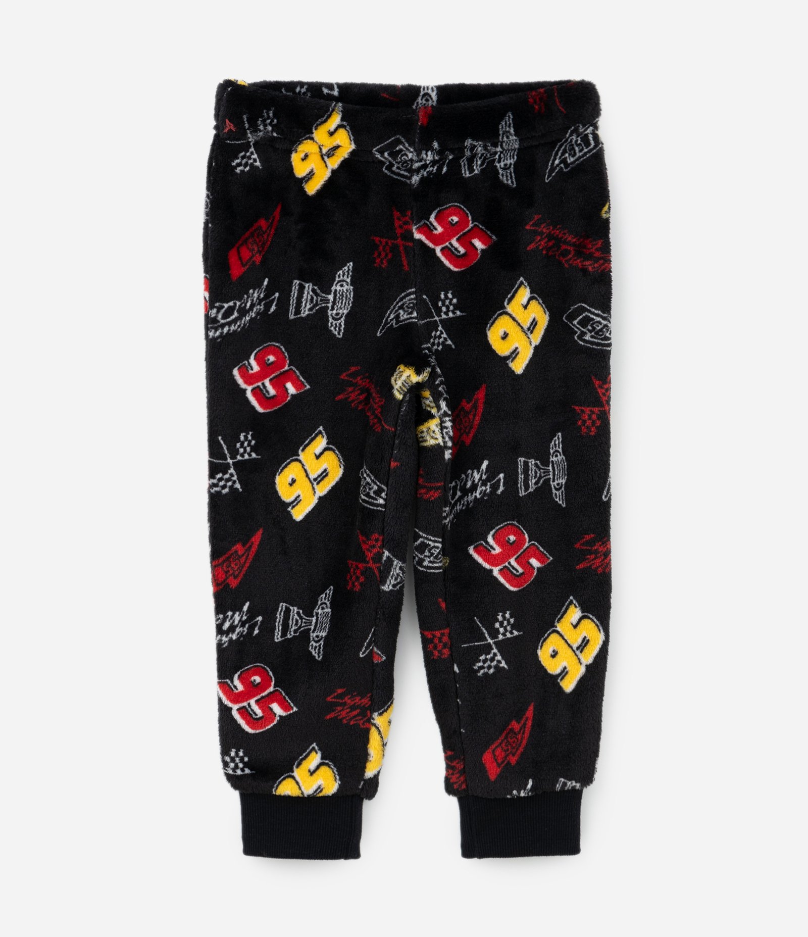 Pijama Infantil em Fleece com Bordado Relâmpago Mcqueen - Tam 2 a 6 Anos Vermelho/Preto 7