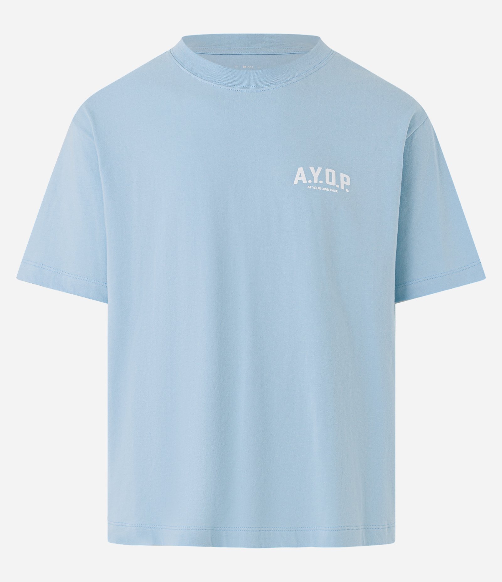 Camiseta Boxy em Algodão com Estampa Lettering Azul 5