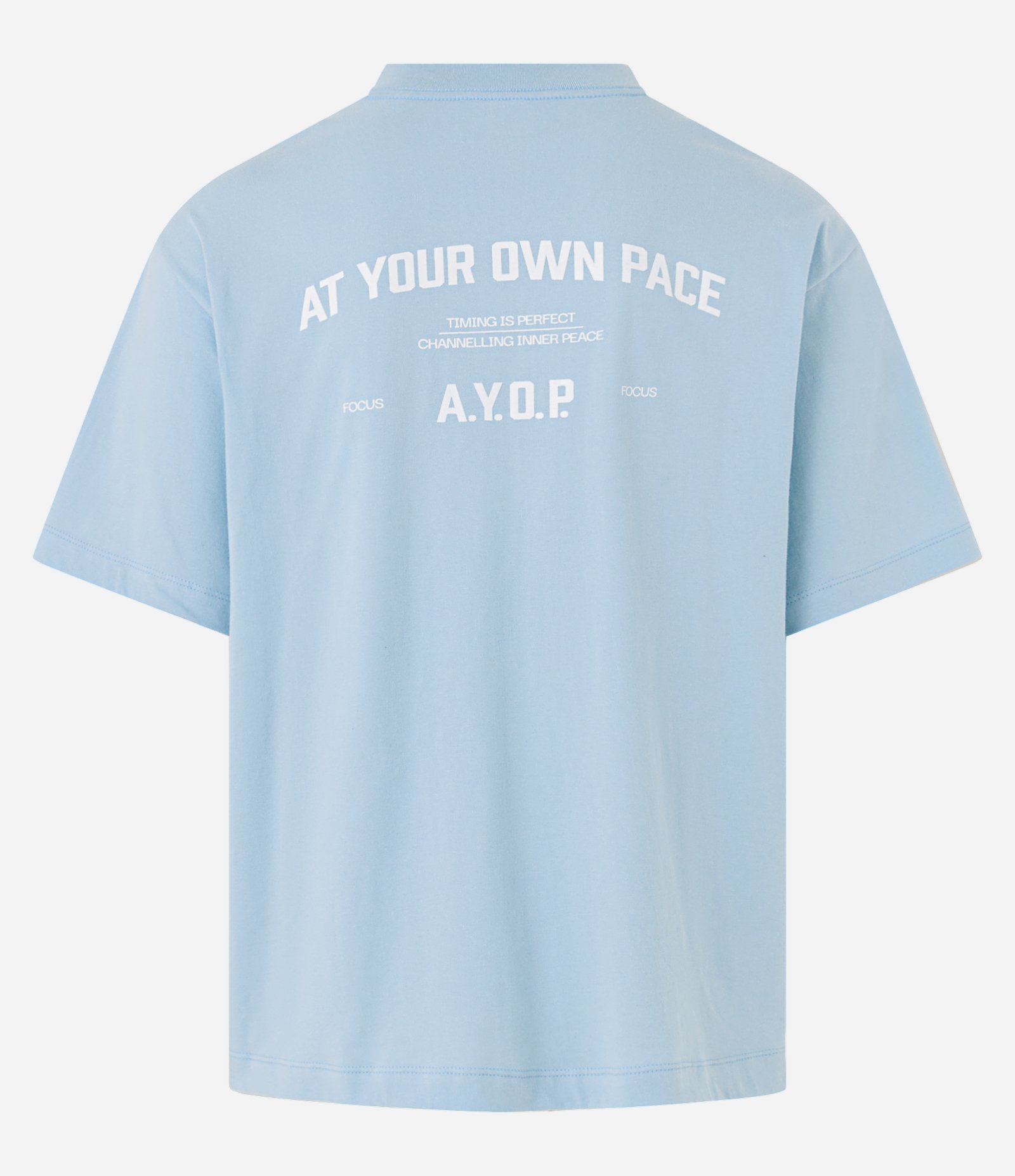 Camiseta Boxy em Algodão com Estampa Lettering Azul 6