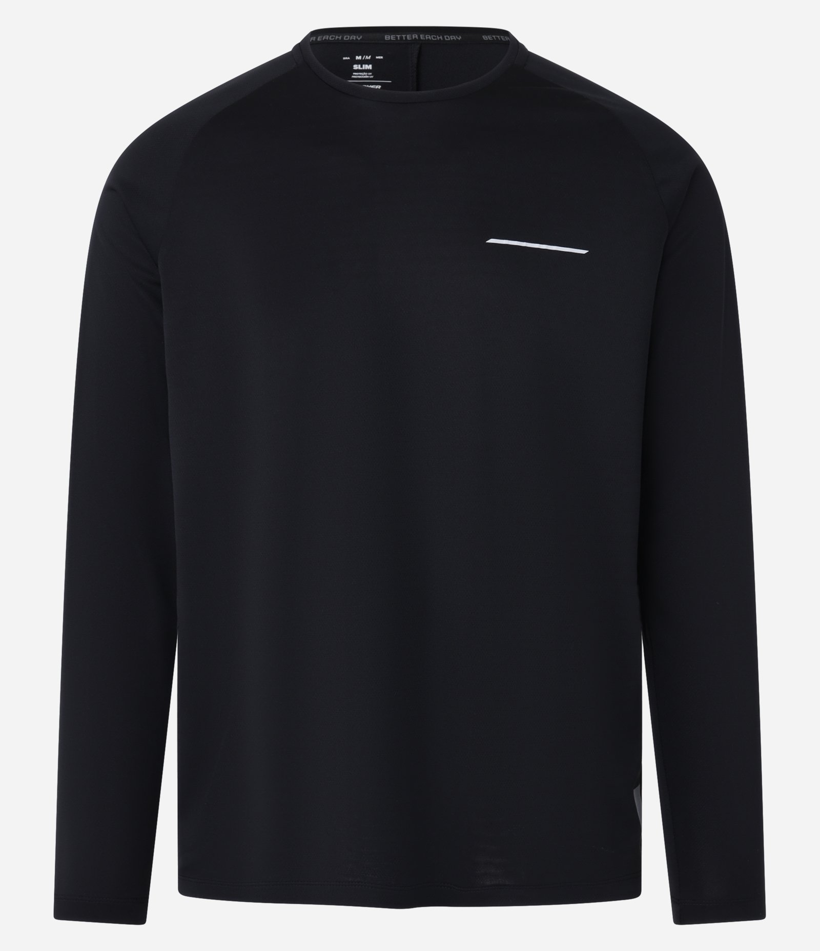 Camiseta Esportiva em Tecnologia Dry com Estampa Lettering Preto 6