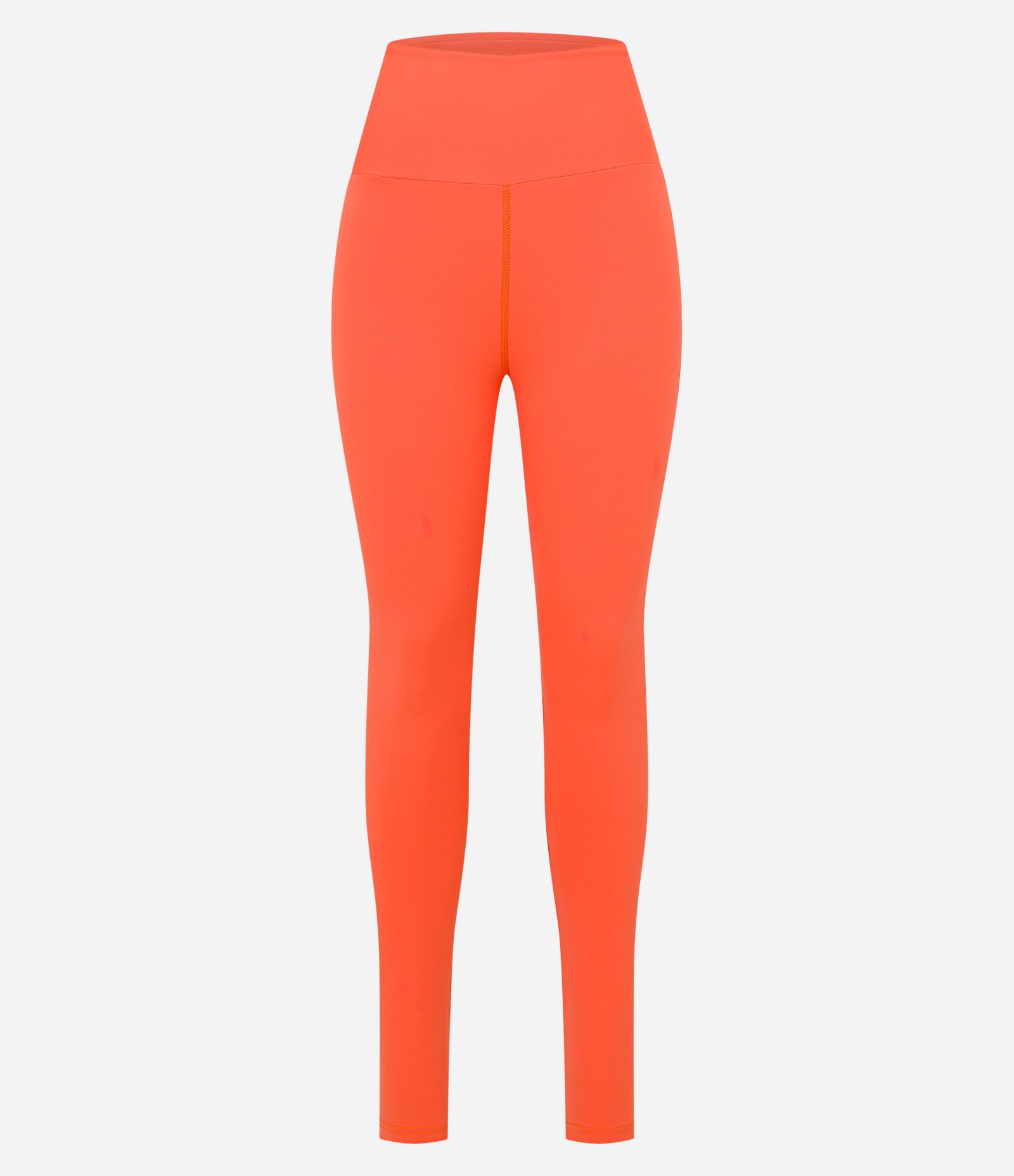 Calça Legging Esportiva com Recorte em tule Laranja